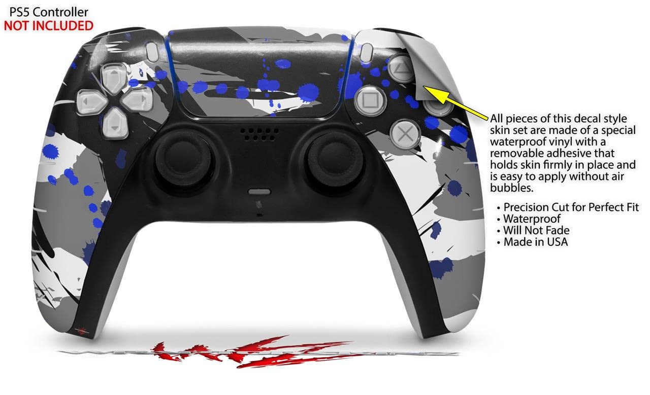 PS5 DualSense Skin Wrap Abstract Blue - for Gaming & Protection