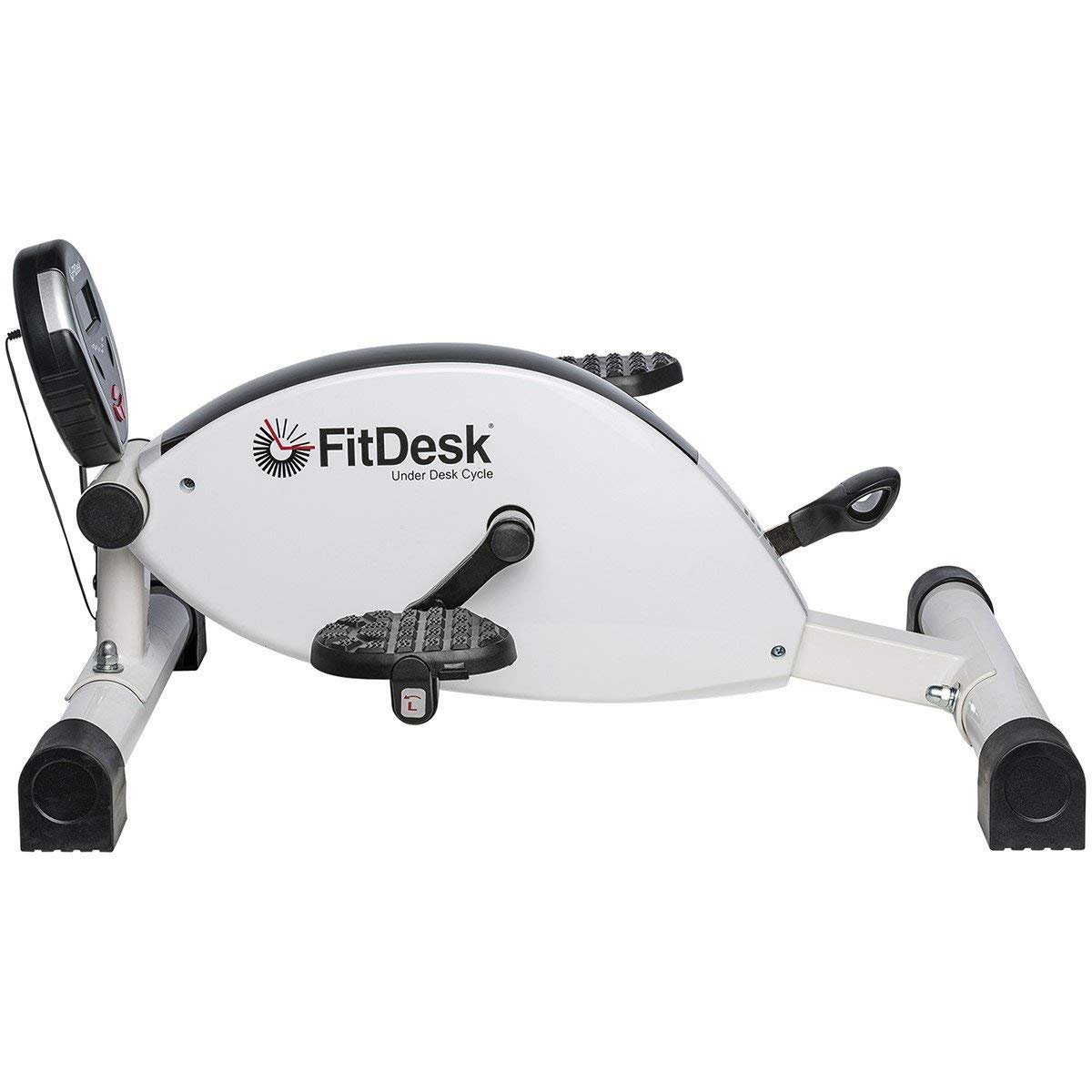 FitDesk Under Desk Bike Pedal Exerciser - Magnetic Resistance Exercise Bike for Home & Office, Adjustable Tension with Digital Display - Perfect for Workouts While Working or Watching TV