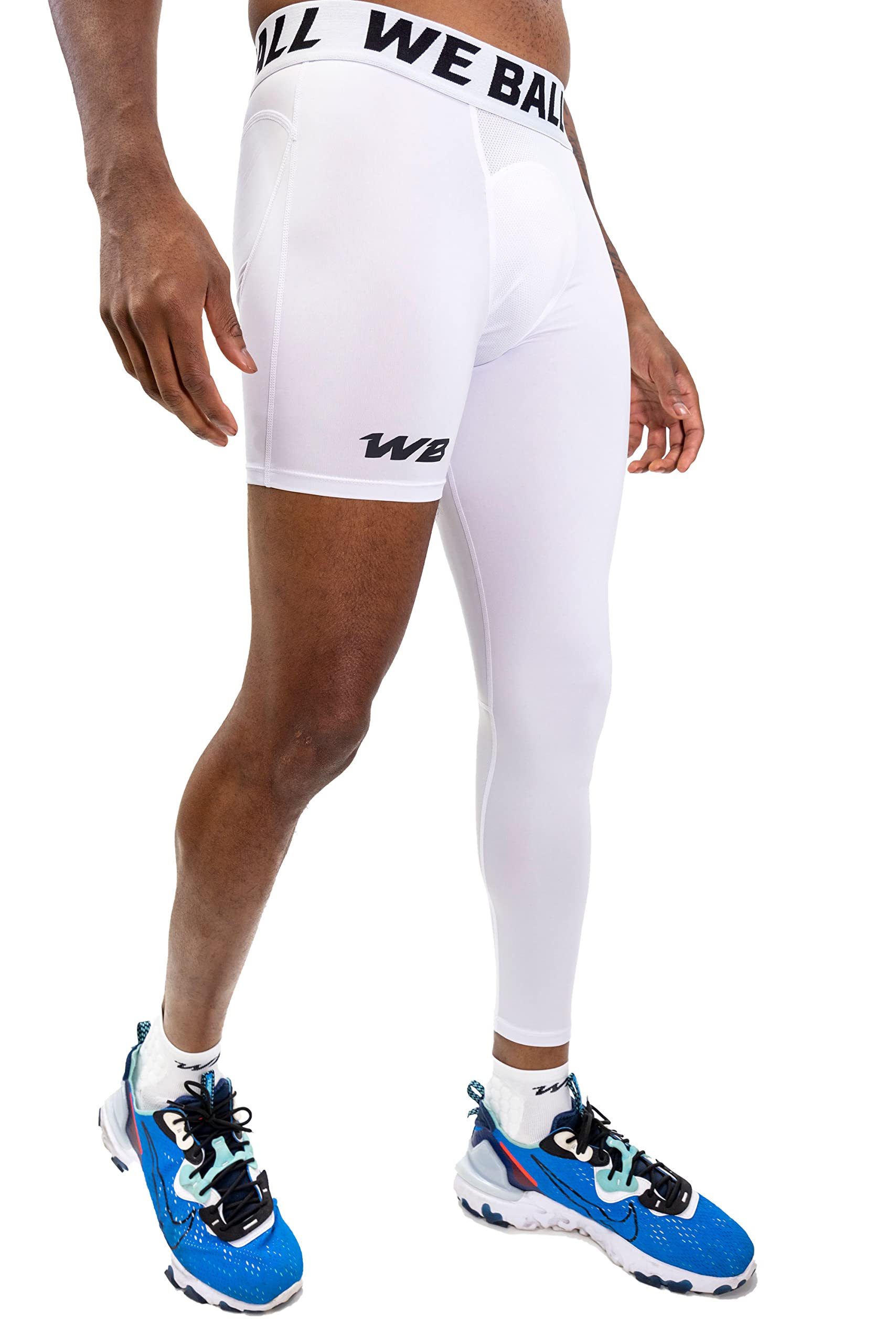 Men's Athletic Compression Tights - Single Leg Sports Base Layer for Running, Workout & Recovery | High-Performance One Leg Compression Leggings for Gym, Cycling & Active Lifestyle