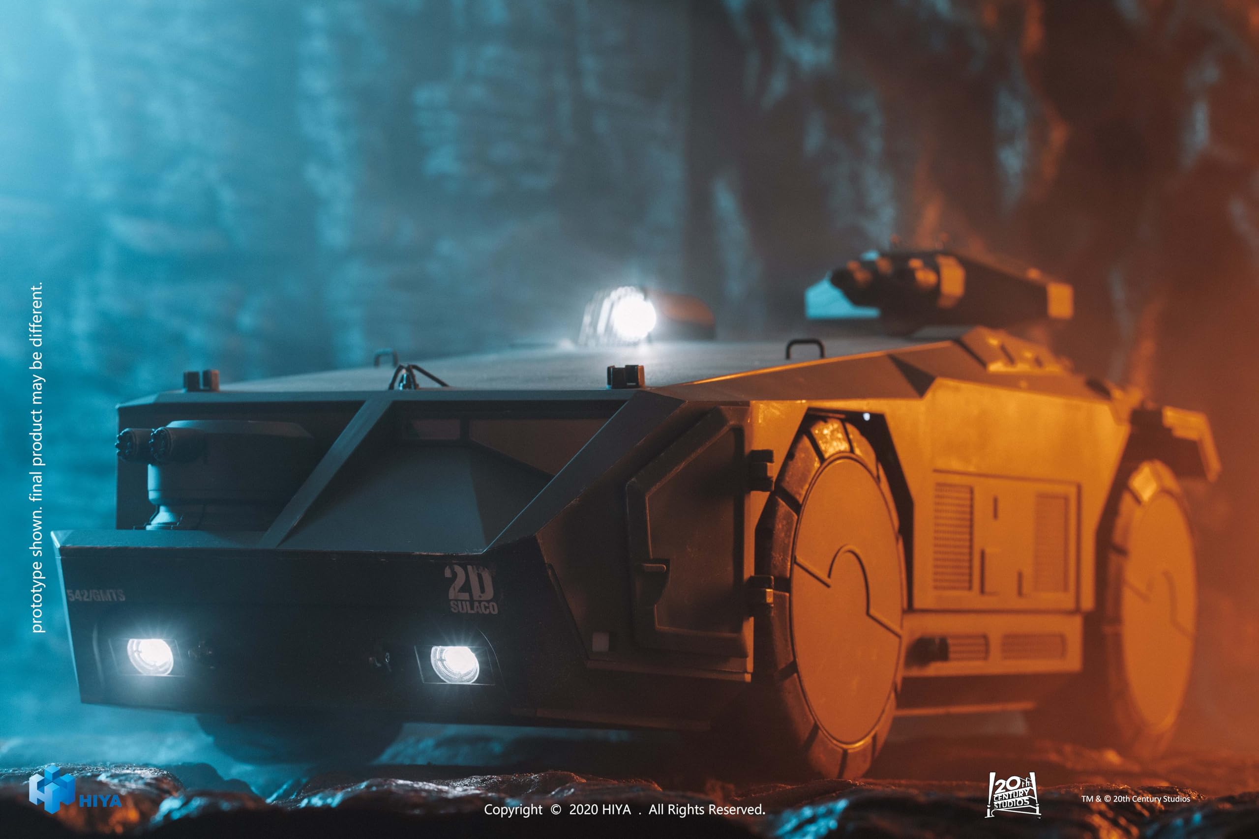 Hiya Toys Exquisite Mini Series 1/18 Scale 5 Inch Aliens Armored Personnel Carrier - Green Version Collectible Vehicle with Action Figures | Perfect for Sci-Fi Displays, Diorama Building & Action Figure Photography