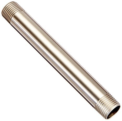 Moen M1241BL 1/2 x 8 Drop Nipple in Brushed Nickel - Perfect for Bathroom Faucet Installations and Plumbing Repairs
