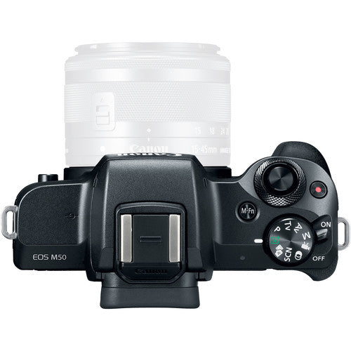 Canon EOS M50 Mirrorless Digital Camera Body Only (Black) with Starter Bundle - Perfect for Vlogging, Travel Photography & YouTube Content Creation