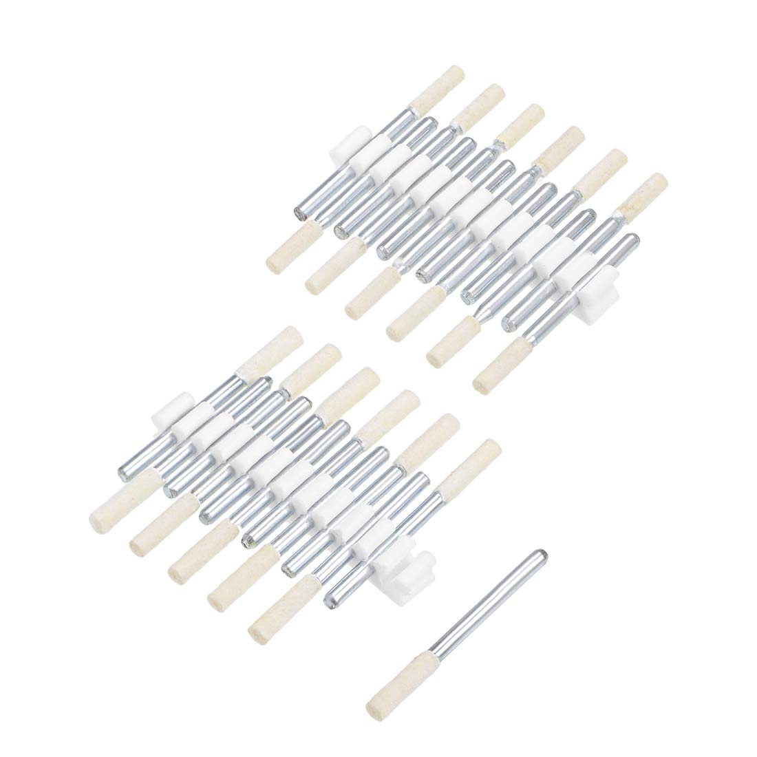 24Pcs 3mm Wool Felt Mounting Points with 1/8