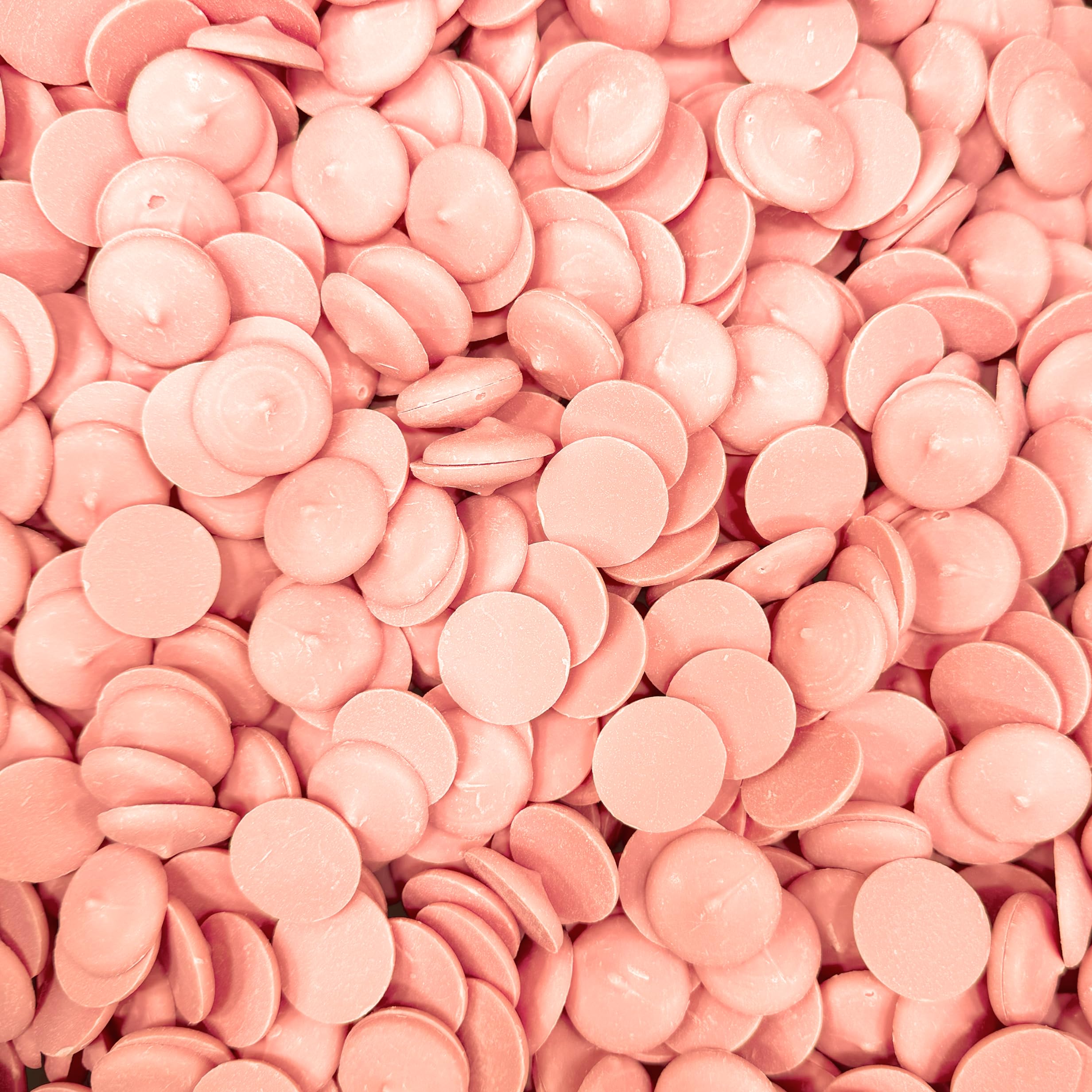 Kidu Pantry Pink Melting Chocolate Wafers 2lb Bulk - Resealable Bag for Baking, Candy Making & Valentine's Day Treats - Perfect for Chocolate Fountains, Cake Decorating & DIY Desserts