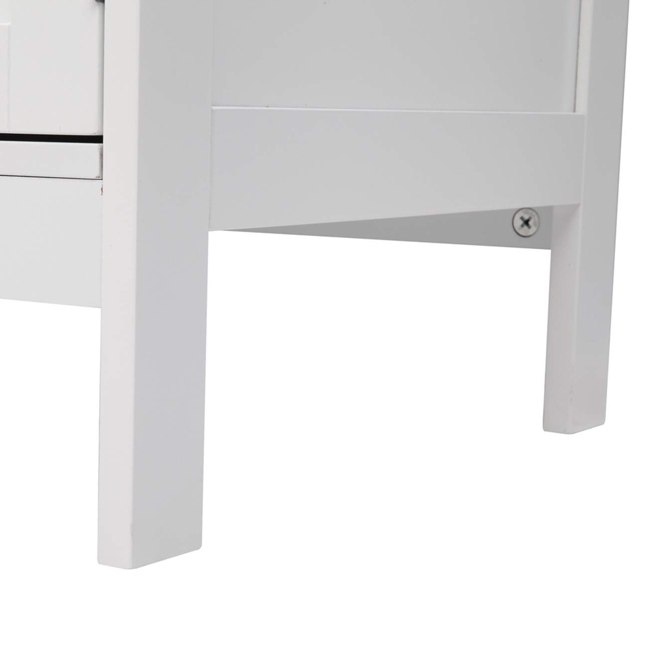 FCH White Double Door Side Cabinet with Partition - Storage Cabinet for Kitchen, Living Room, Bedroom | Organize Drawers, Cupboard, Oven, Fridge | Perfect for Closet Seat, Door & Window Areas