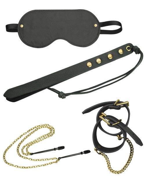 Spartacus Premium BDSM Kit - Bondage Gear Set for Couples & Adults - Handcuffs, Blindfold, Whip & More - Perfect for Role Play, Spicing Up Relationships & Sensual Play at Home