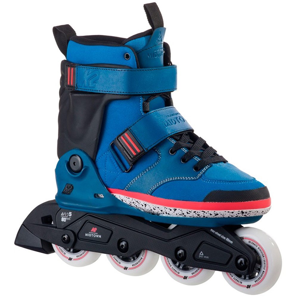 K2 Skate Midtown Inline Skates for Adults - Comfortable Urban Fitness & Commuting Skates - Perfect for Outdoor Exercise, City Travel and Recreational Skating