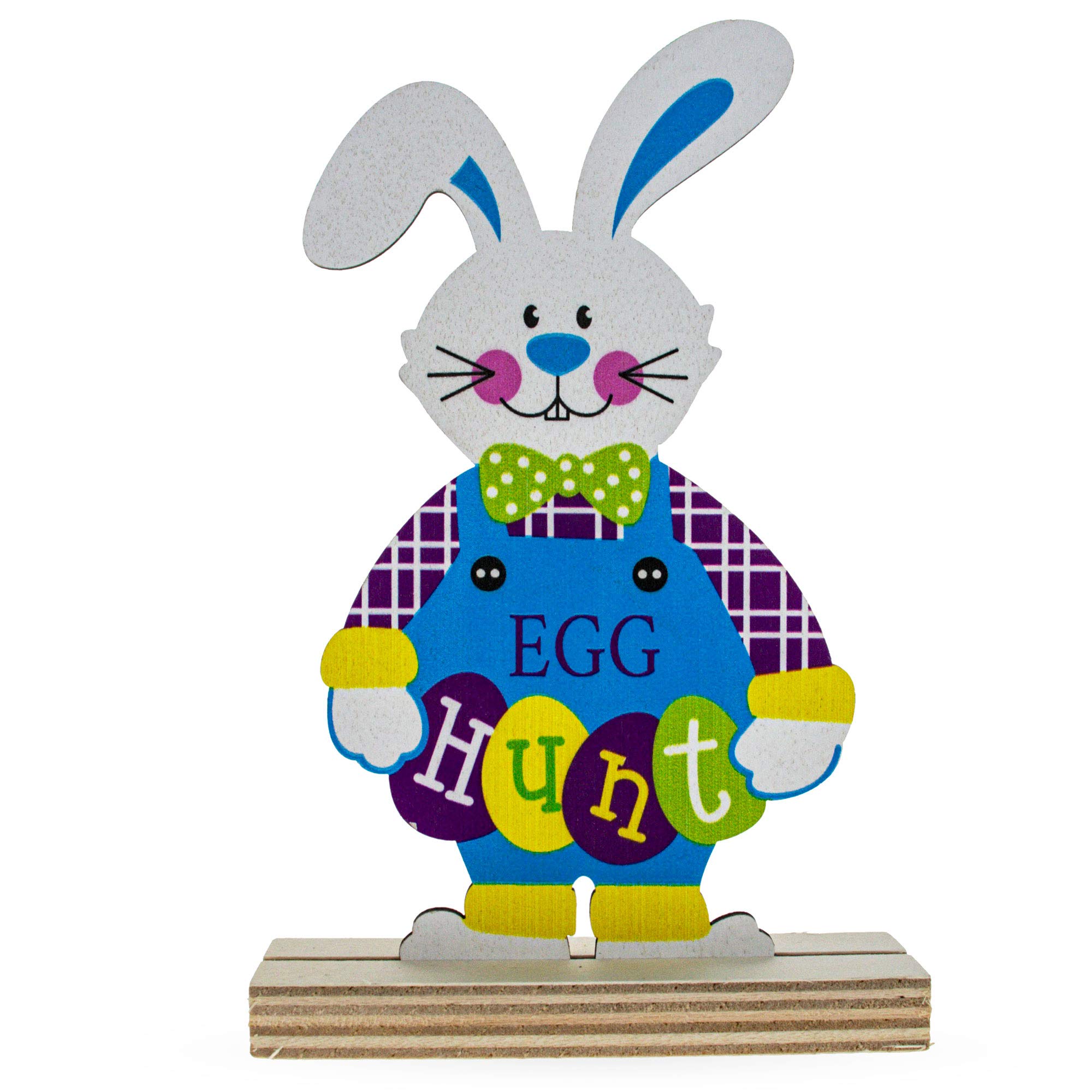 Best Pysanky Easter Rabbit Egg - 6.15 Inch Bunny Shape Cutout for Easter Egg Hunting, Decorations, and Gift Giving