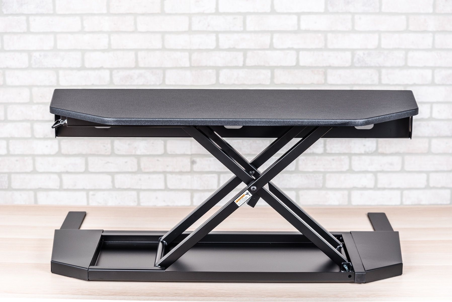 Level Up Corner Pro Standing Desk Converter - Adjustable Height Ergonomic Workstation for Home & Office (Black) - Perfect for Small Spaces & Corner Desks