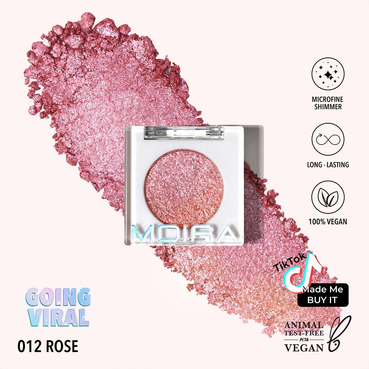 12 Rose Chroma Light Shadow Eyeshadow Palette - Long Lasting Highly Pigmented Makeup for Day & Night Looks - Perfect for Parties, Weddings & Special Occasions