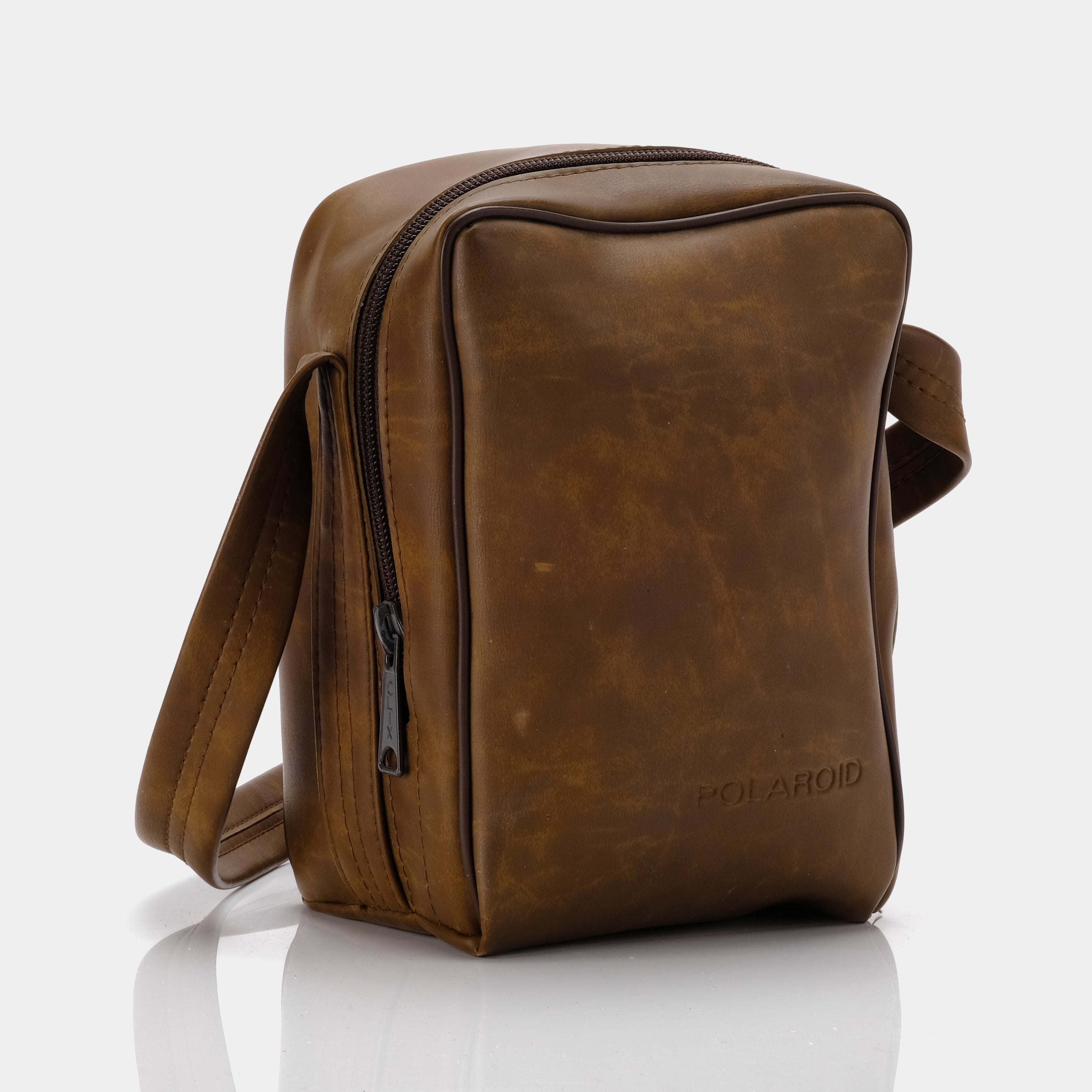 Vintage Brown Leather Polaroid Instant Camera Case - Durable & Stylish Camera Bag for Fujifilm Instax Mini, Perfect for Travel, Parties & Everyday Use