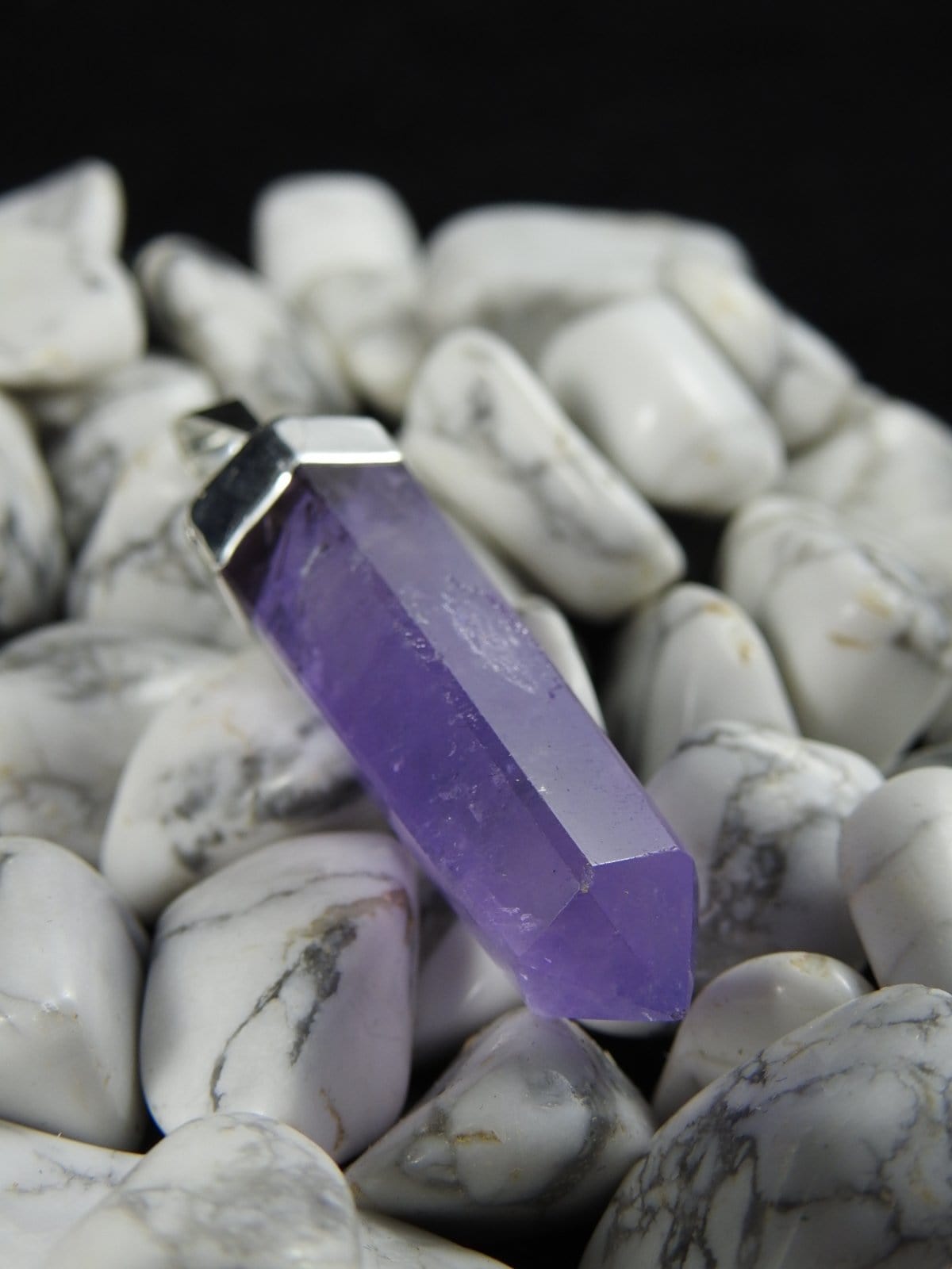 Amethyst Point Pendant Necklace - Natural Crystal Healing Jewelry for Women | Spiritual Gift, Meditation & Energy Balancing Accessory