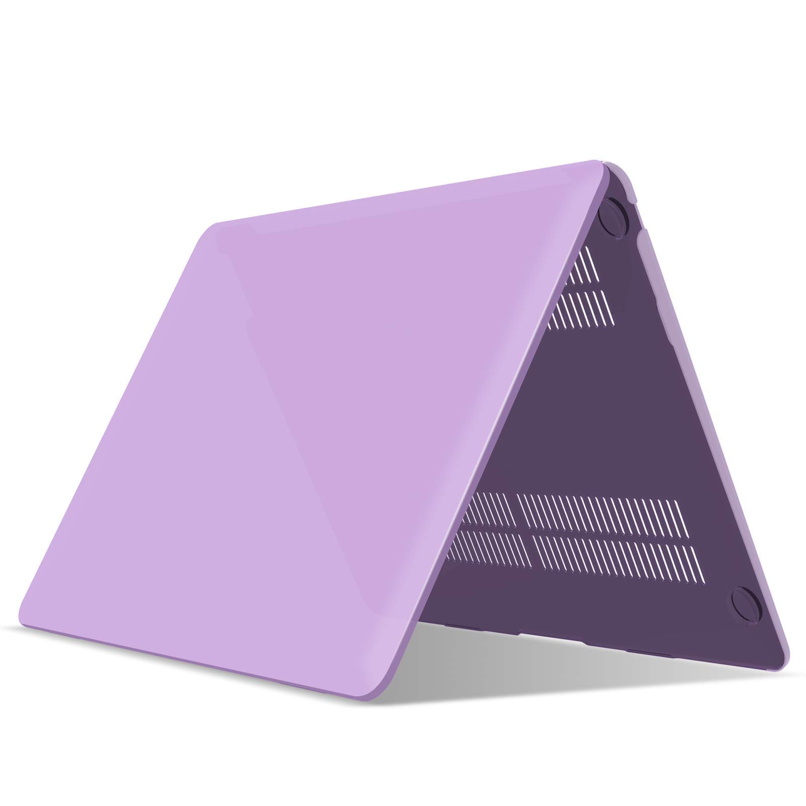 IBENZER Hard Plastic Protective Case for MacBook Air 13-inch (2020-2022 Models A2337/A2179/A1932 M1 Chip) - Purple Shell Cover with Touch ID Access | Perfect for Work, Travel & School Protection