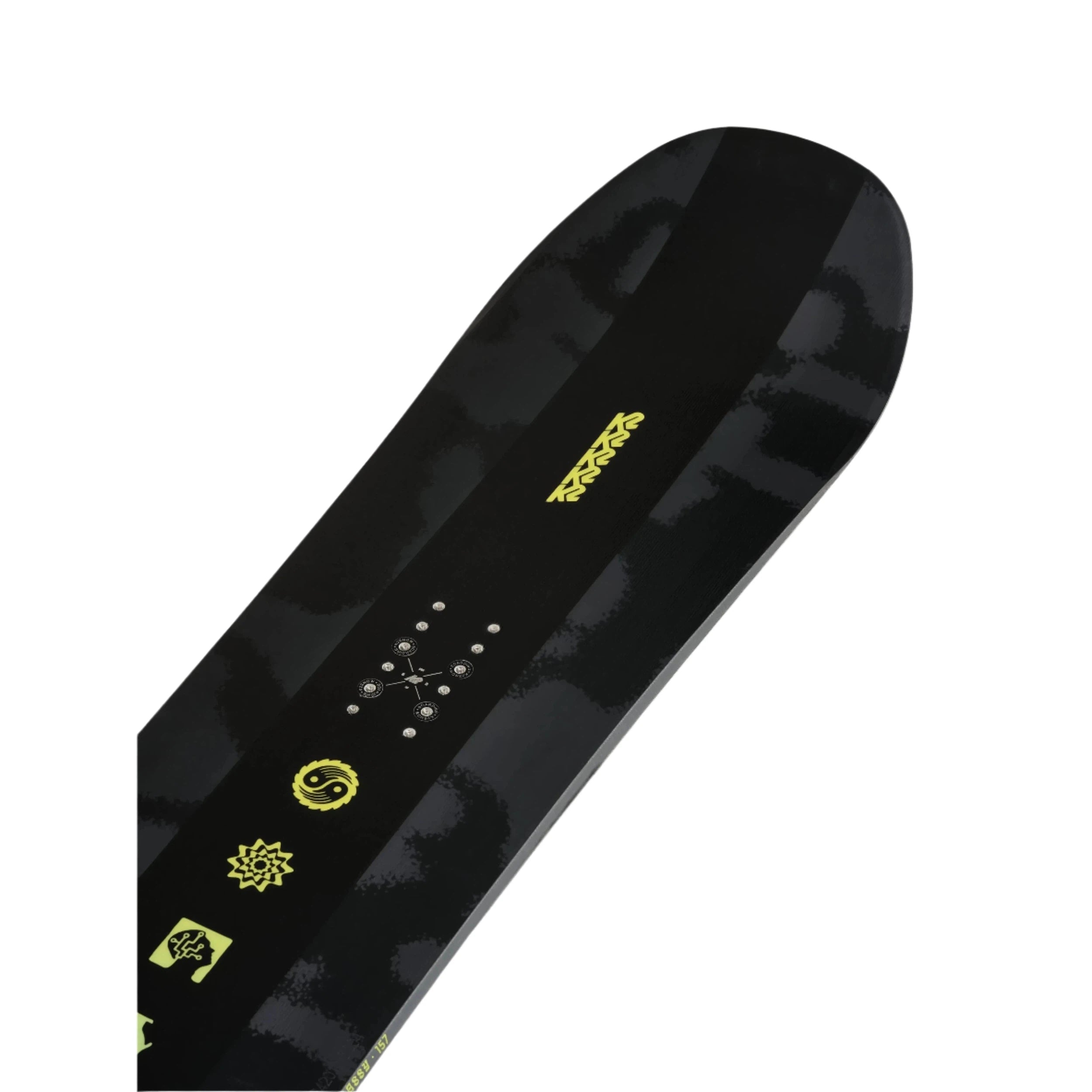 K2 Embassy Snowboard 2025 - All-Mountain Freestyle Snowboard for Men & Women | Perfect for Park, Powder & Groomers | Best for Freeriding & Carving on Snowy Slopes
