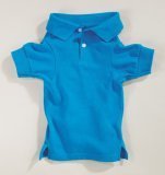 Preppy Puppy Shirts for Small Dogs - Blue Cotton Pet Tee - Perfect for Daily Walks, Photo Shoots & Puppy Parties