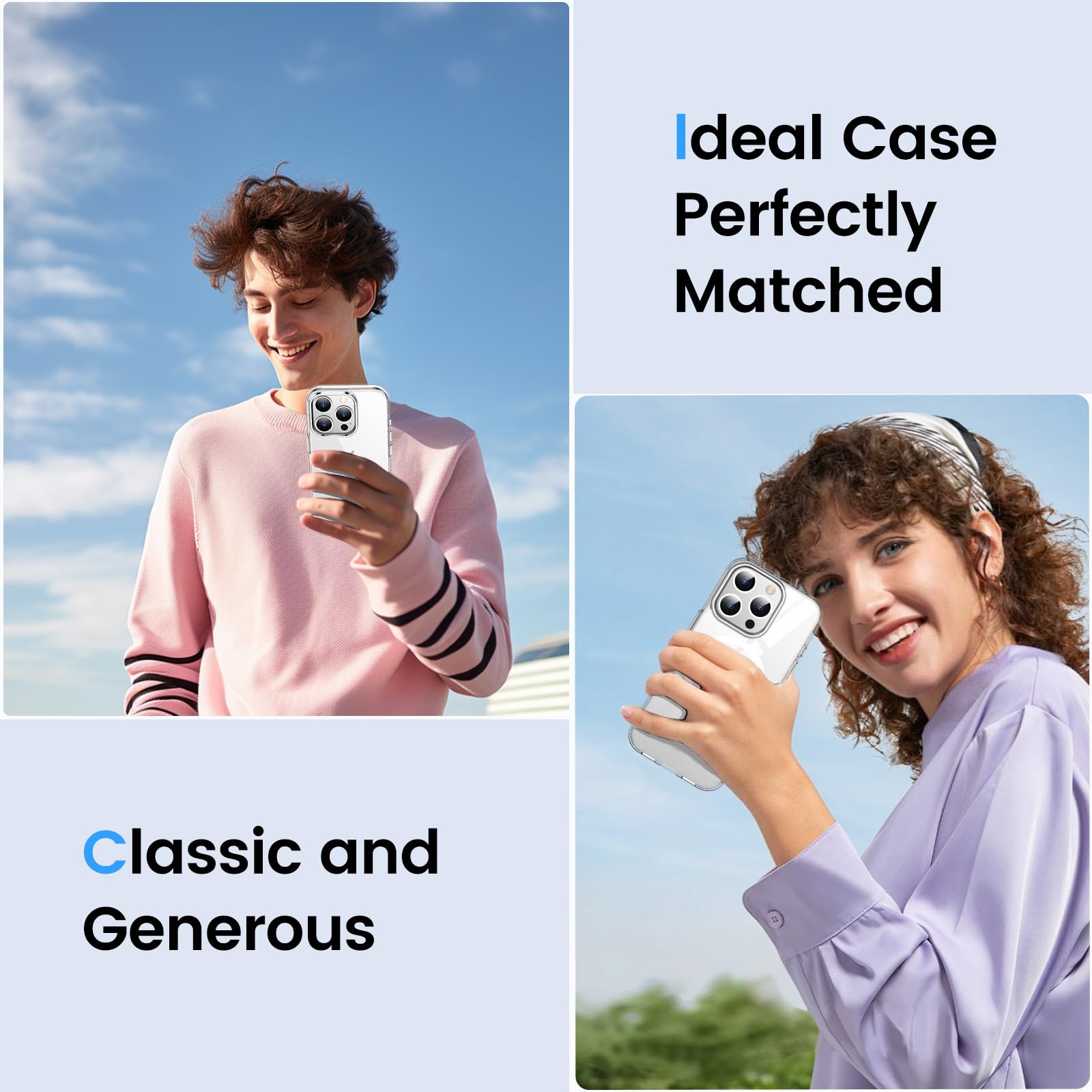 Temdan iPhone 16 Pro Case Clear with MagSafe - Military Grade Shockproof Slim Magnetic Phone Cover | Anti-Yellowing Transparent Protection | Perfect for Outdoor Activities, Work & Daily Use