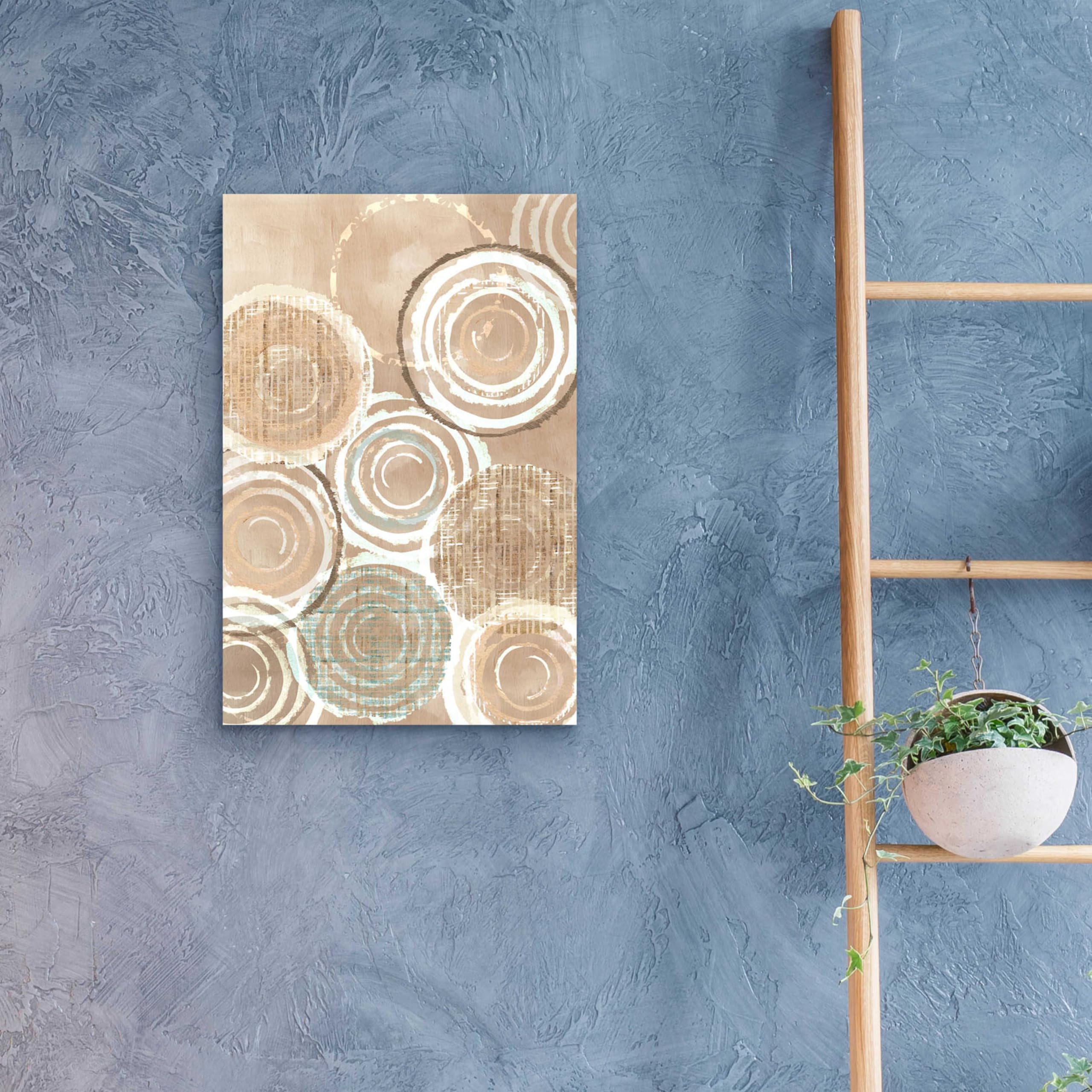 Flora Kouta Woven Baskets IV Acrylic Glass Wall Art - 16x24 Inches Modern Home Decor for Living Room, Bedroom & Office