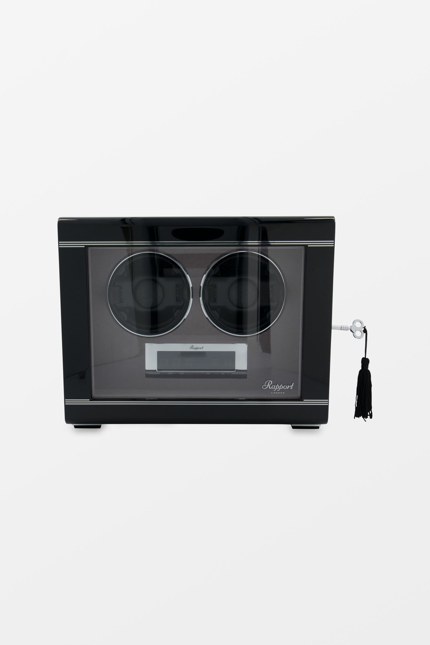Premium Black Formula Duo Watch Winder - Automatic Watch Storage & Display Case - Perfect for Luxury Watch Collections & Travel Accessories