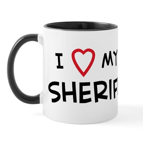 White/Black Inside - I Love Sheriff Mug