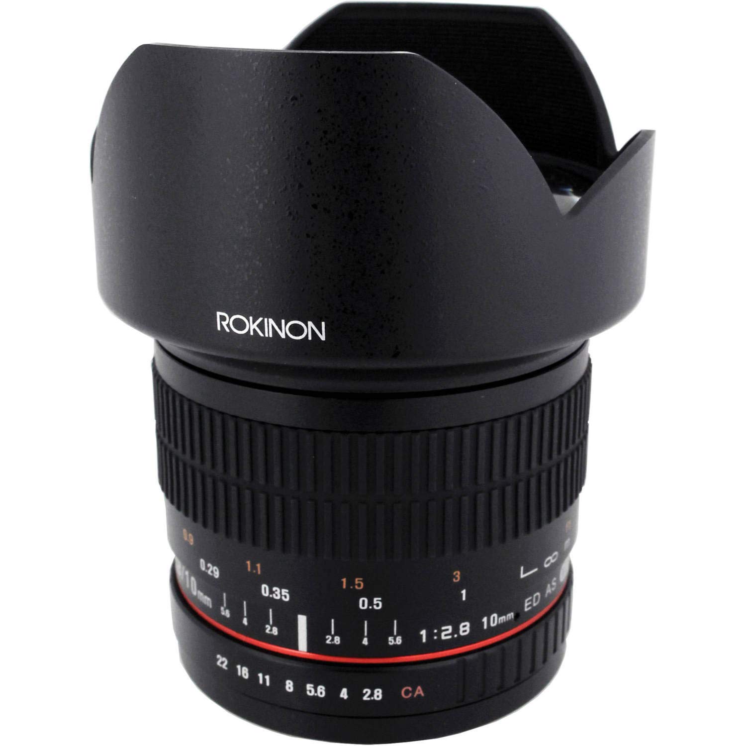 Rokinon 10mm f/2.8 ED AS NCS CS Ultra Wide Angle Lens for Nikon F Mount DSLR Cameras - with Lens Hood & Cleaning Kit | Perfect for Landscape, Architecture & Interior Photography