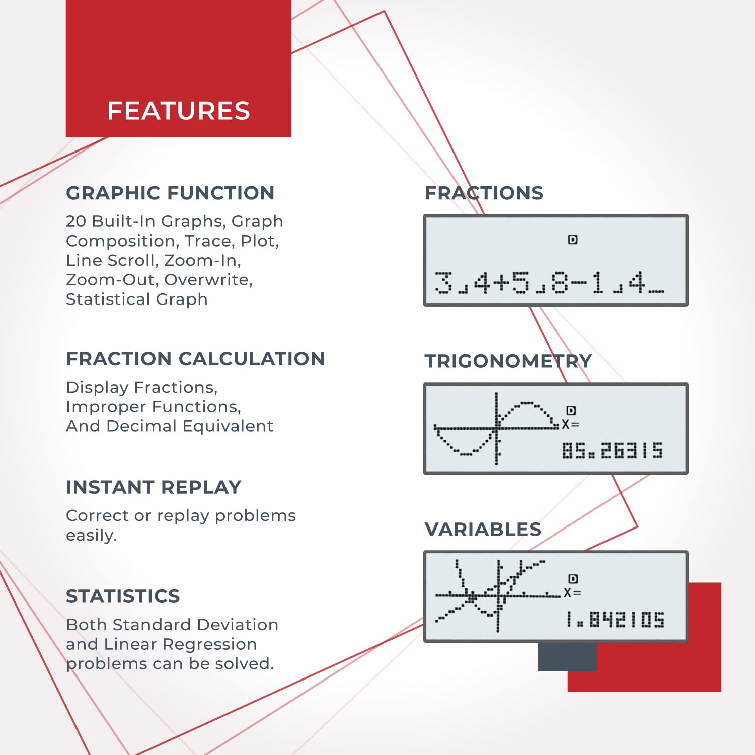 CS 229 Scientific Calculator with Graphing Function - Multiple Modes for Beginners & Advanced Users | Perfect for High School, College & Engineering Students