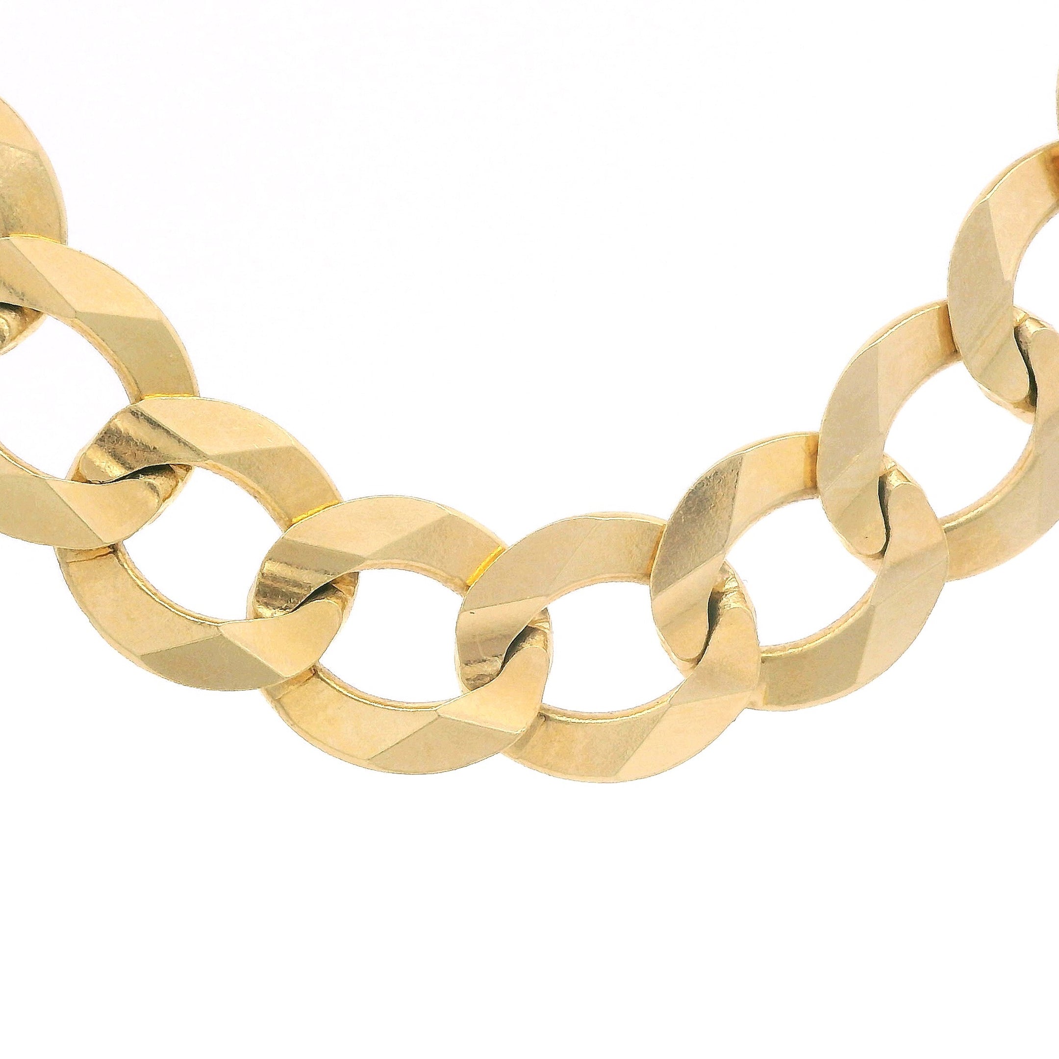 14K Solid Gold Cuban Curb Chain Necklace - 9.5MM Thick, 24 Inches Length - Durable Men's & Women's Jewelry for Gifts, Parties & Everyday Wear | JTJ™