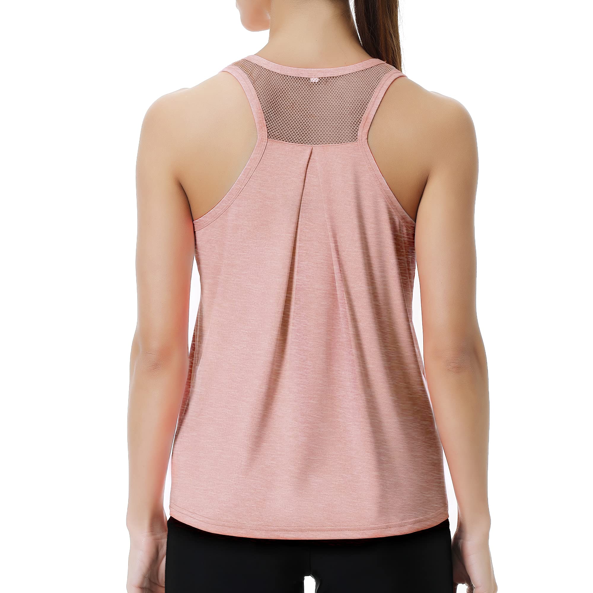Women's Workout Tank Tops - Sleeveless Racerback Loose Fit Yoga Shirts for Running, Gym & Fitness | HISOKOI Activewear