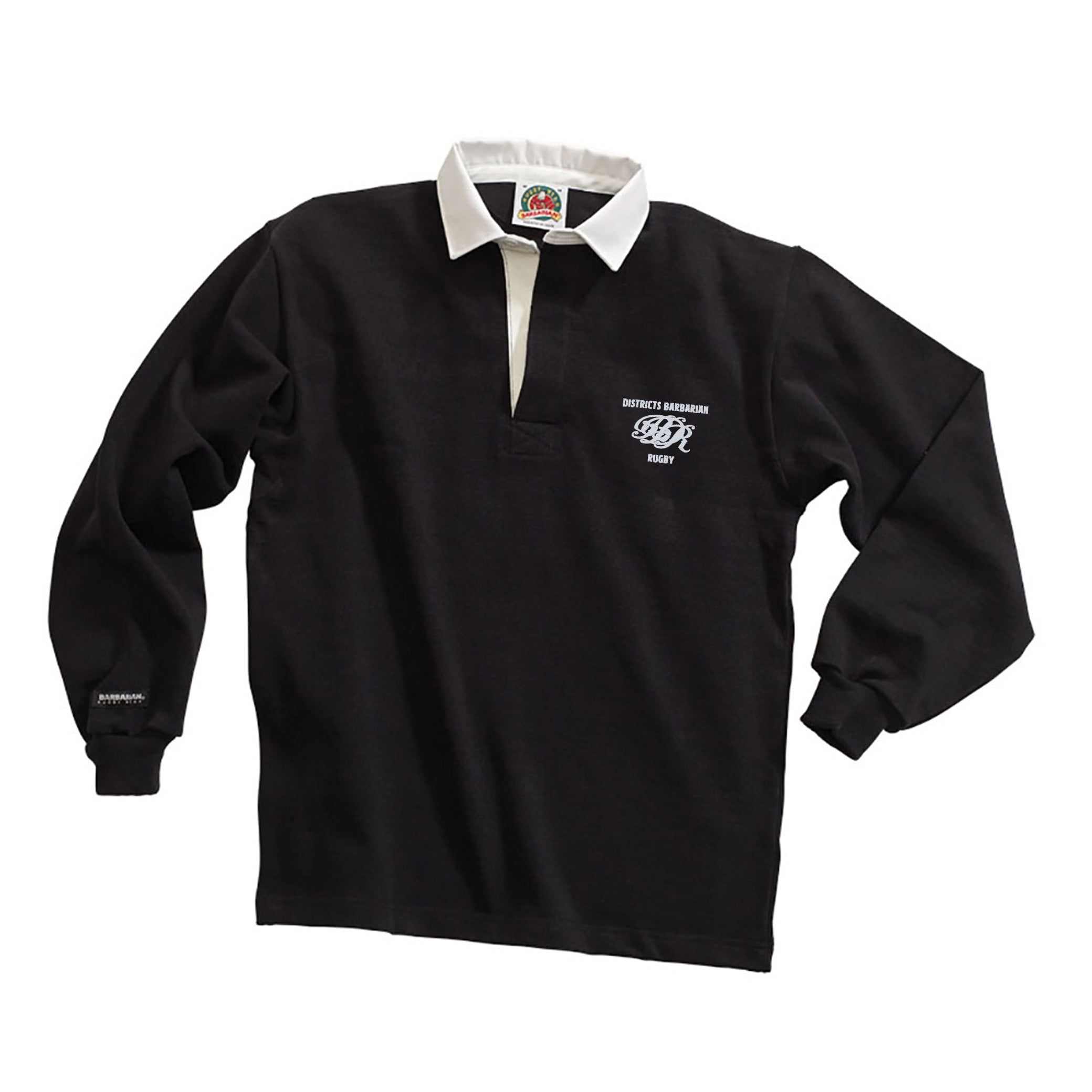 Districts Barbarian RFC Solid Traditional Rugby Jersey - Durable & Comfortable Rugby Shirt for Men - Perfect for Matches, Training, and Fan Support