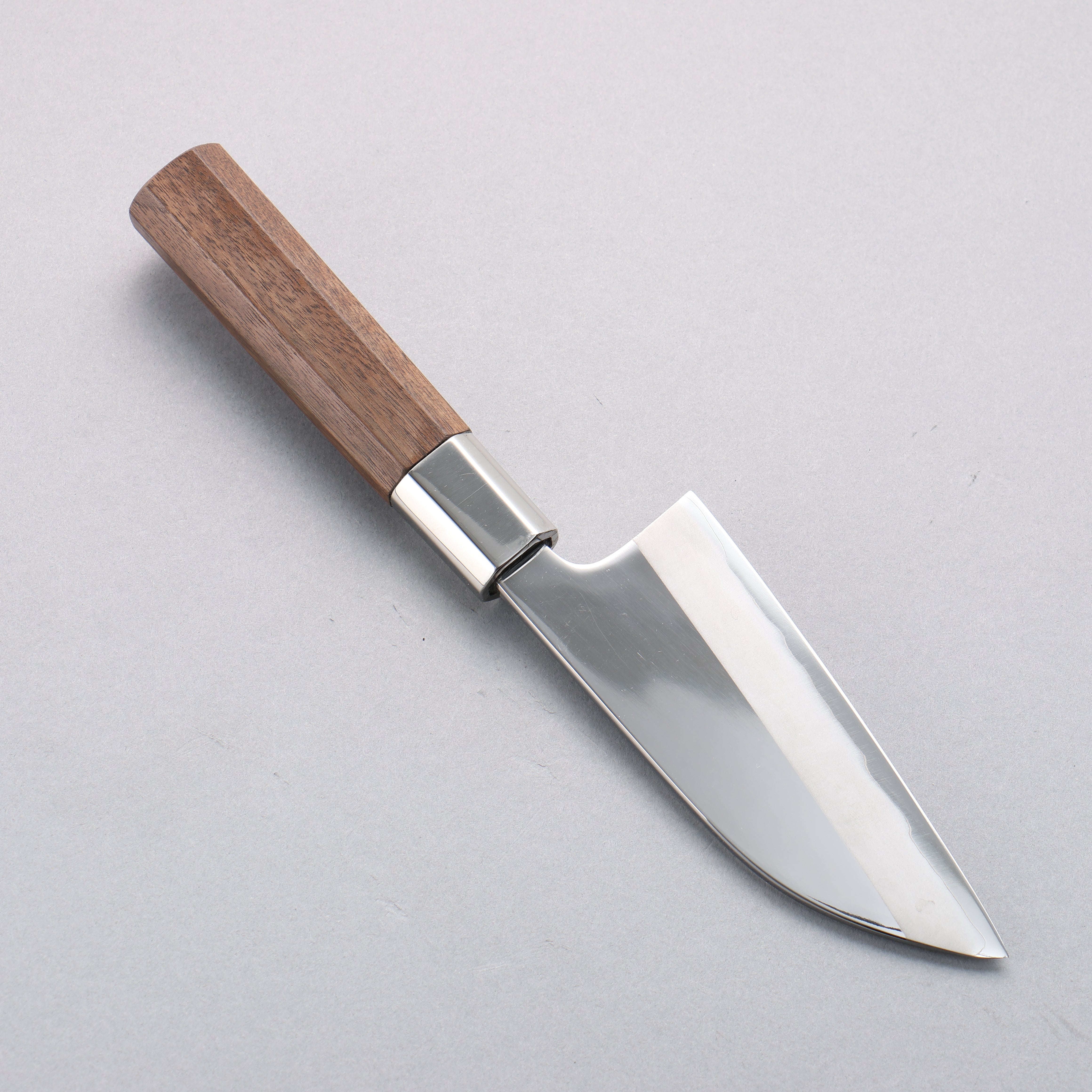 Premium Kurotori Silver Steel No.3 Migaki Finished Deba Knife 120mm with Walnut Handle - Professional Japanese Kitchen Knife for Sushi, Fish Filleting & Precision Cutting