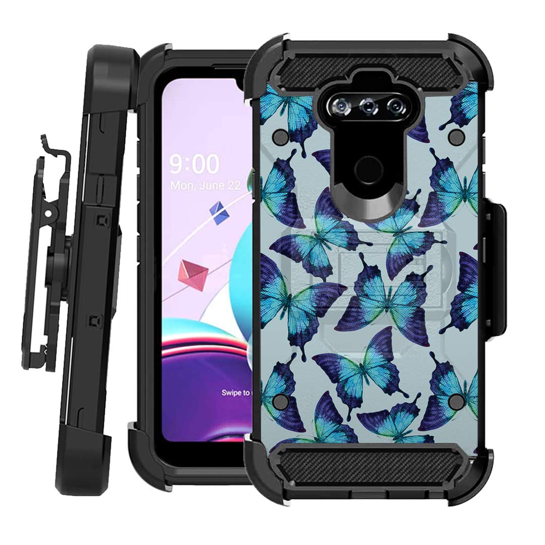 Ohiya Kickstand Case for LG K31 - Rugged Dual Layer Cover with Belt Clip | Outdoor Protection