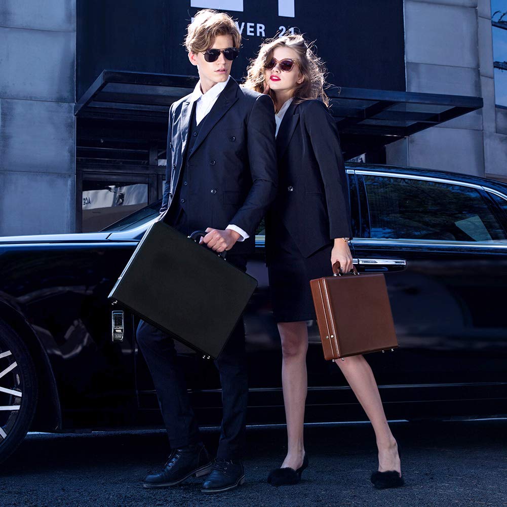 Premium Hard Shell Briefcase for Men & Women - Slim Hardside Laptop Case with Combination Lock - Ideal for Business Travel, Office Work & Professional Meetings