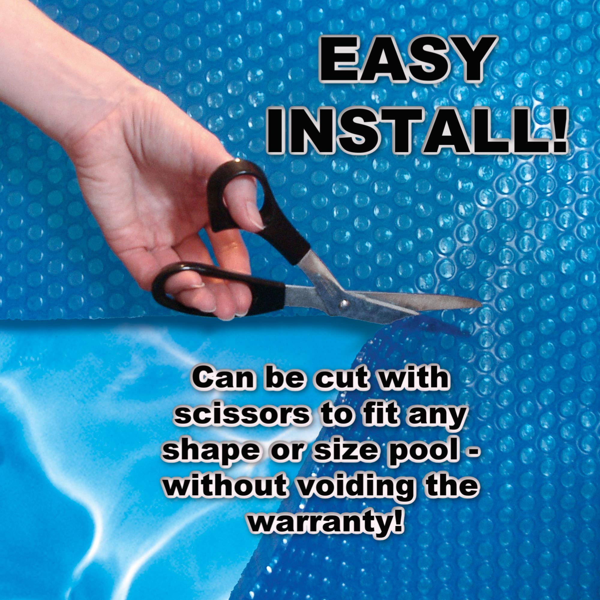 Doheny's Clear-Tek Micro-Bubble Solar Pool Cover for Above Ground Pools | Increases Water Temperature & Reduces Evaporation | Perfect for Summer Swimming & Energy Savings