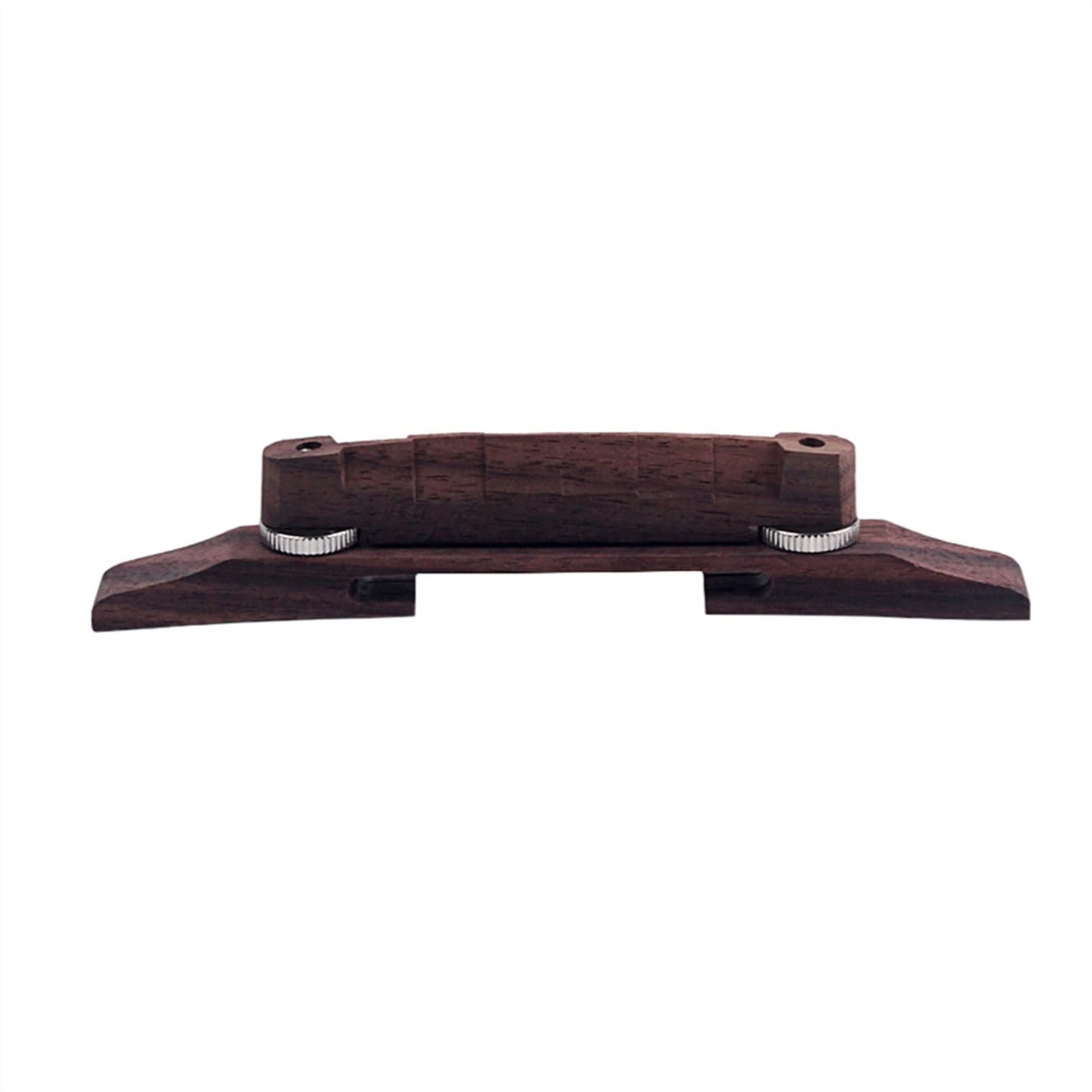 Premium Rosewood Floating Guitar Bridge - Brown Roller Saddle Archtop Bridge for Bass & Electric Guitars | Perfect for Jazz, Blues & Rock Performances