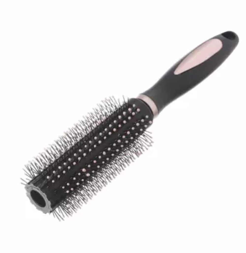 Feelhigh Professional Anti-Static Round Hair Brush for Men & Women - Medium Size for Smooth Styling - Perfect for Blowouts, Curls & Volume at Home/Salon