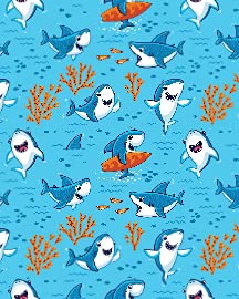 Underwater World With Funny Sharks
