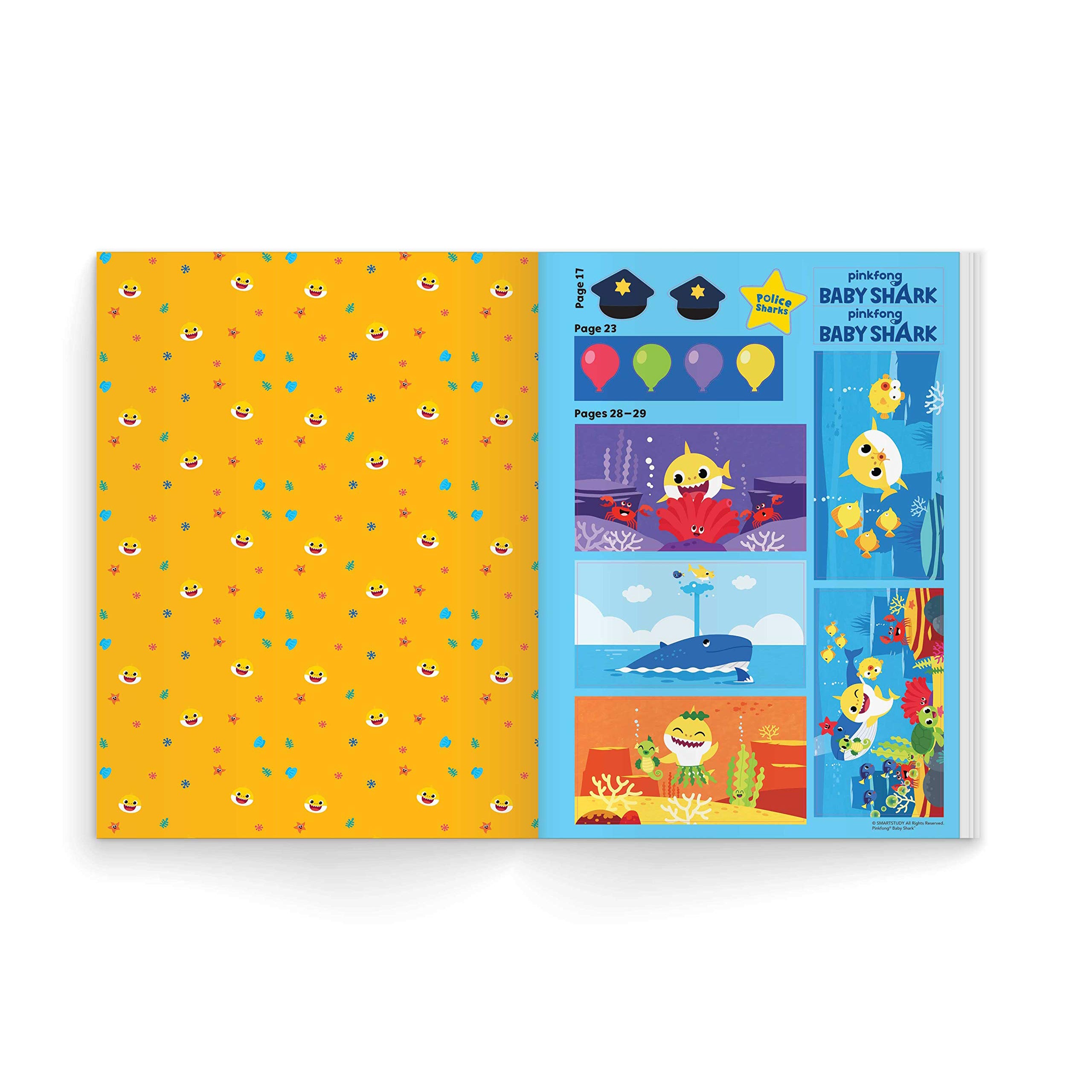 Baby Shark 1000 Sticker Book for Kids - Fun Learning Activity Stickers for Toddlers & Preschoolers - Perfect for Scrapbooking, Arts & Crafts, and Party Favors