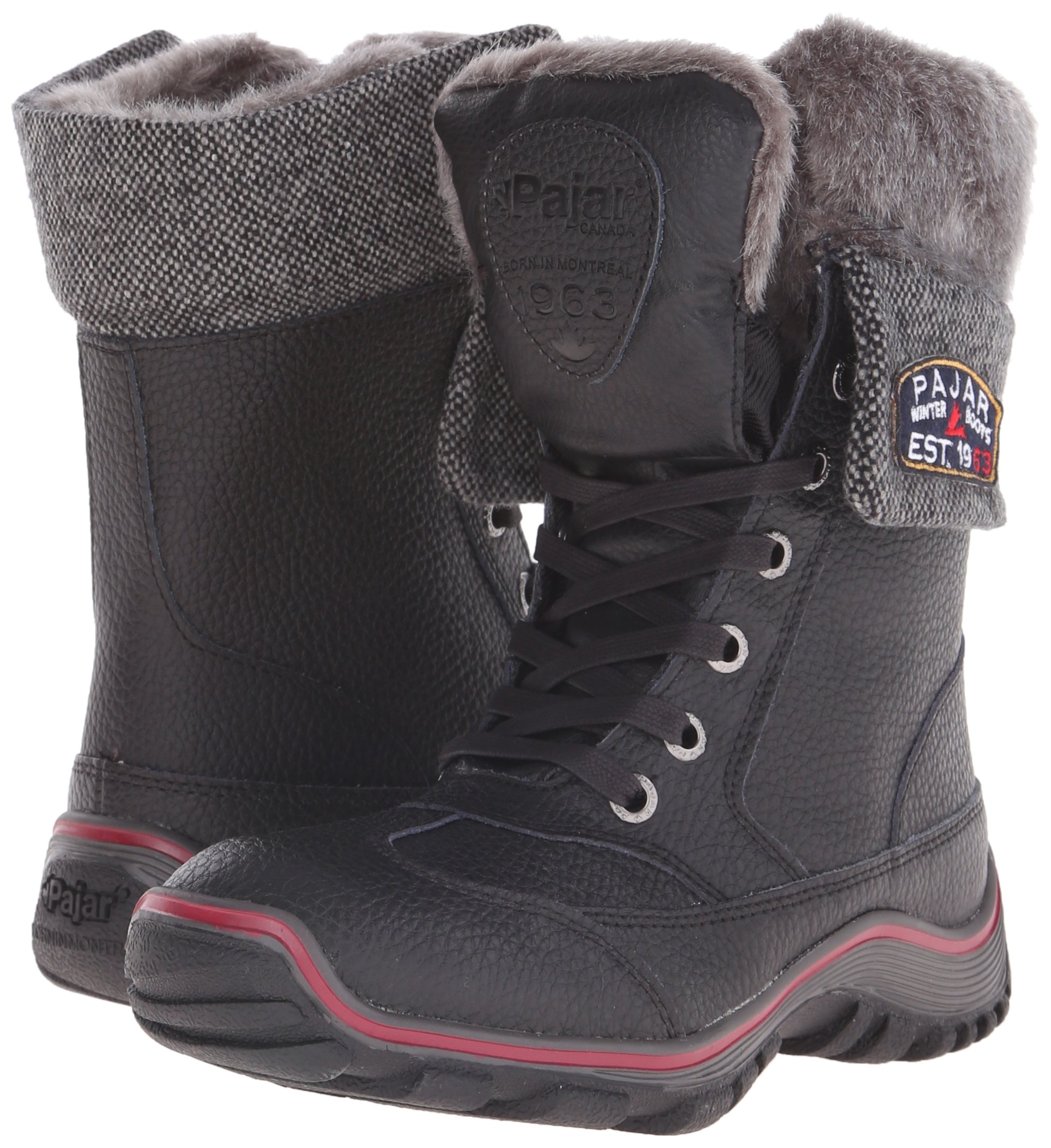 Pajar Women's Alice Boot - Waterproof Winter Snow Boots with Fur Lining, Slip-Resistant Sole for Cold Weather & Outdoor Activities