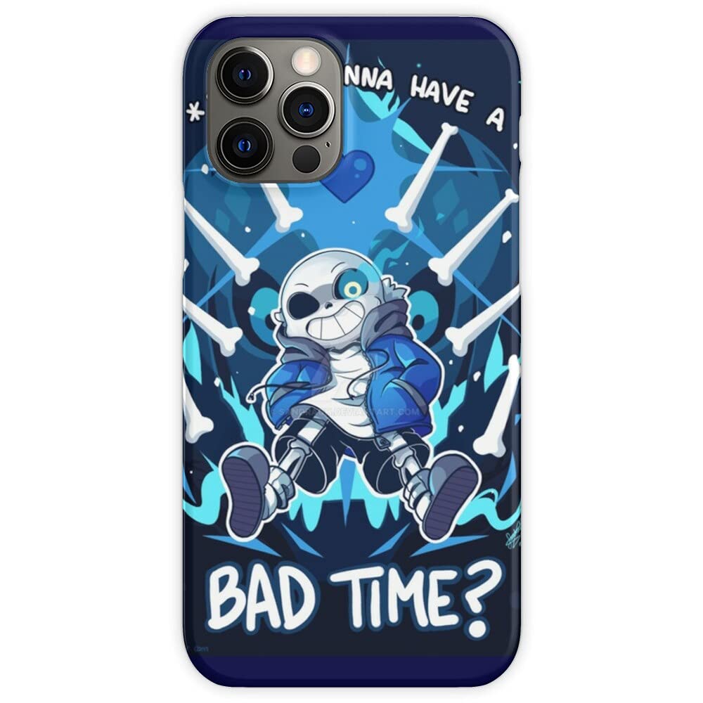Undertale Anime Game Sans Phone Case for iPhone 13 - Protective Cover with Shock Absorption | Perfect for Gaming Fans & Anime Lovers
