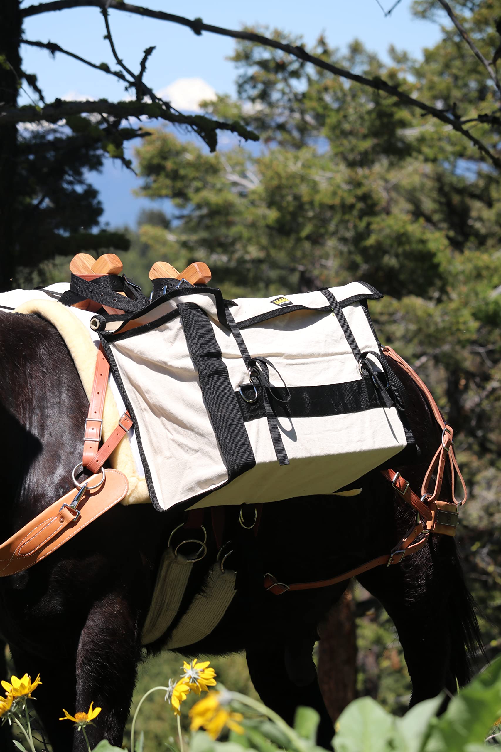 **TrailMax Solid Oak Sawbuck Pack Saddle Tree (Tehama Style) – Heavy Duty Oak Pack Saddle for Horses & Mules – Durable Wooden Sawbuck for Backpacking, Hunting & Outdoor Adventures**