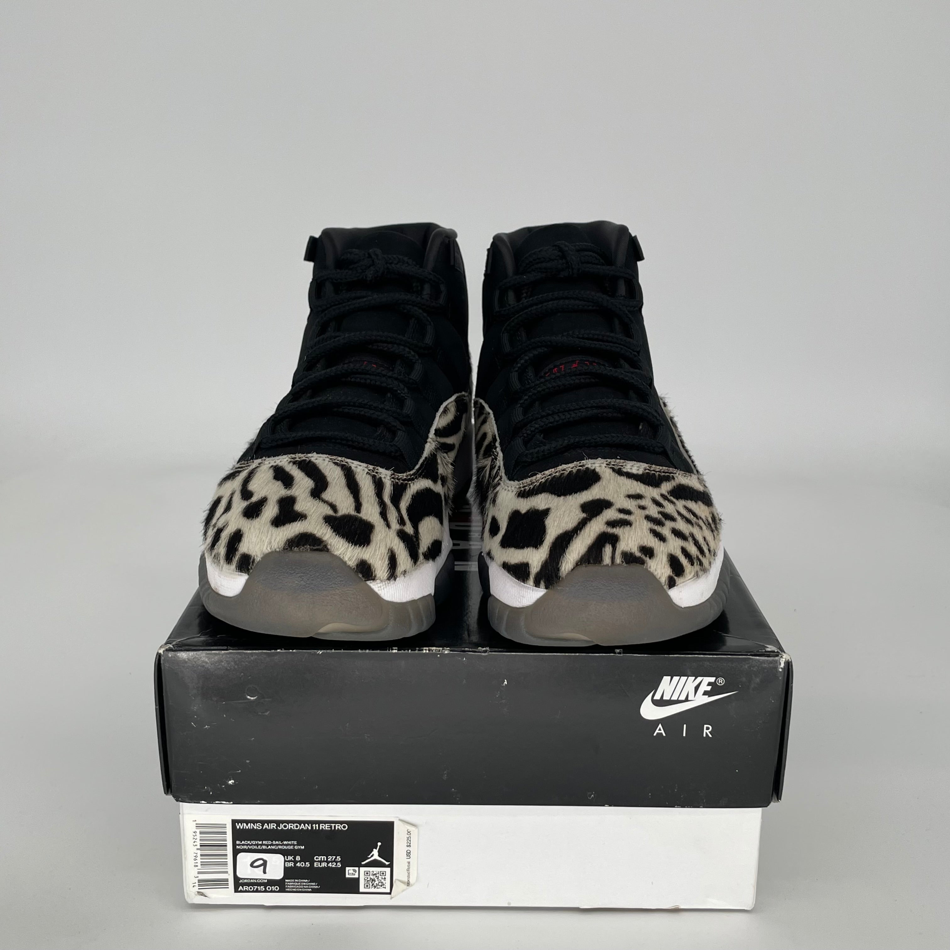 AIR JORDAN 11 ANIMAL INSTINCT Women's Basketball Shoes Size 9/10.5W - AR0715 010 Black & Gold Sneakers for Running, Gym Workouts & Streetwear Fashion