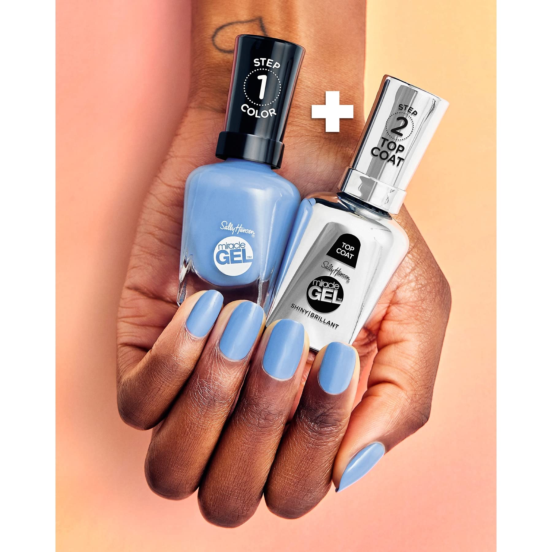 Sally Hansen Miracle Gel Shell Party Brown Nail Polish - Long Lasting Gel-Like Formula, No UV Lamp Needed - Perfect for Salon-Quality Manicures at Home, Parties & Everyday Wear