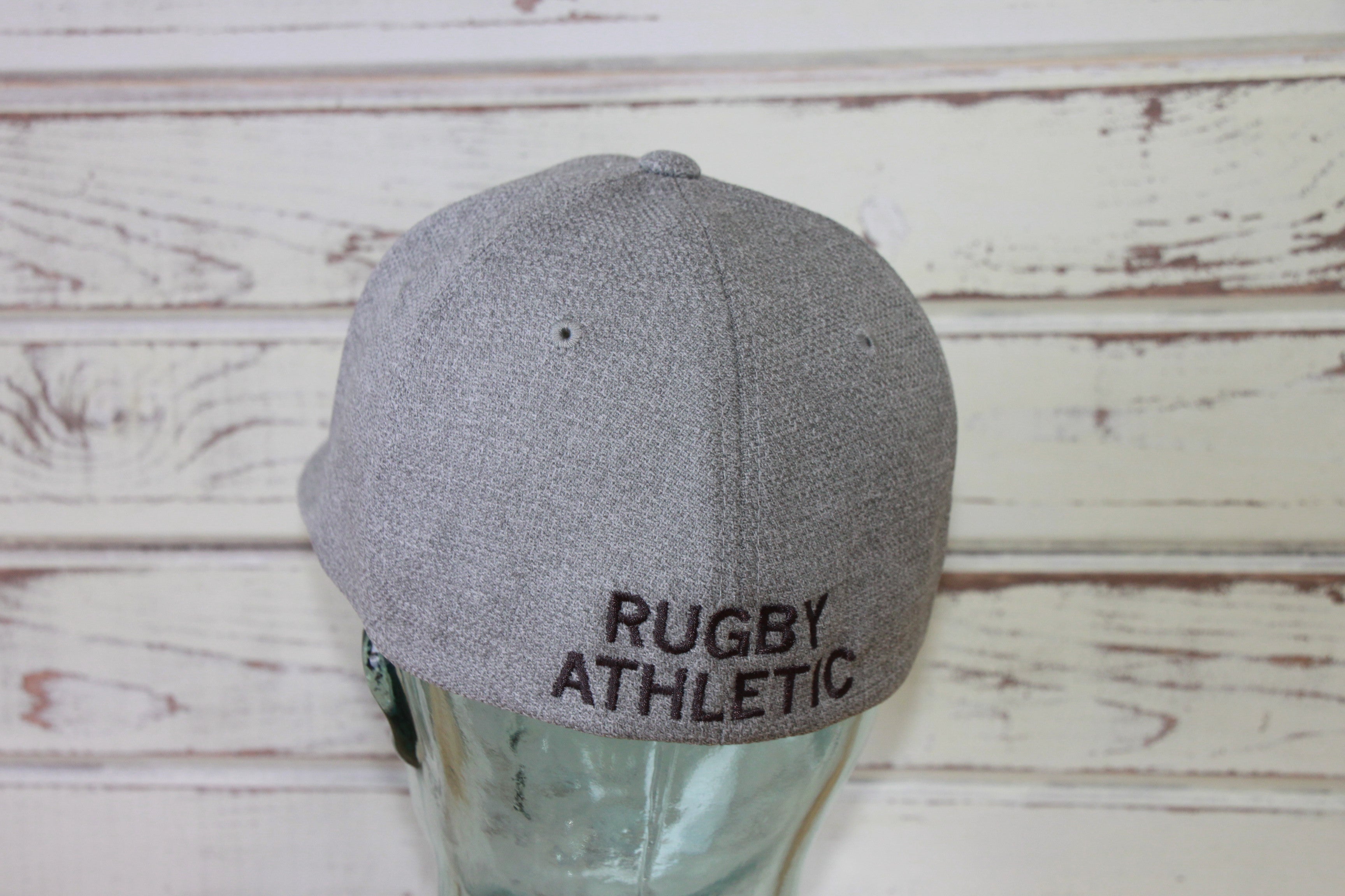 Rugby Athletic Grey Icon Flexfit Hat - Adjustable Performance Cap for Men & Women - Perfect for Sports, Training, and Outdoor Activities