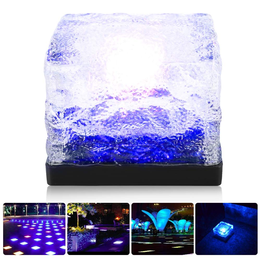 WNSC Buried Ice Brick Lamp - Waterproof LED Underground Lighting for Garden, Pathway, and Outdoor Landscaping | Energy-Efficient Landscape Light for Home and Yard Decoration