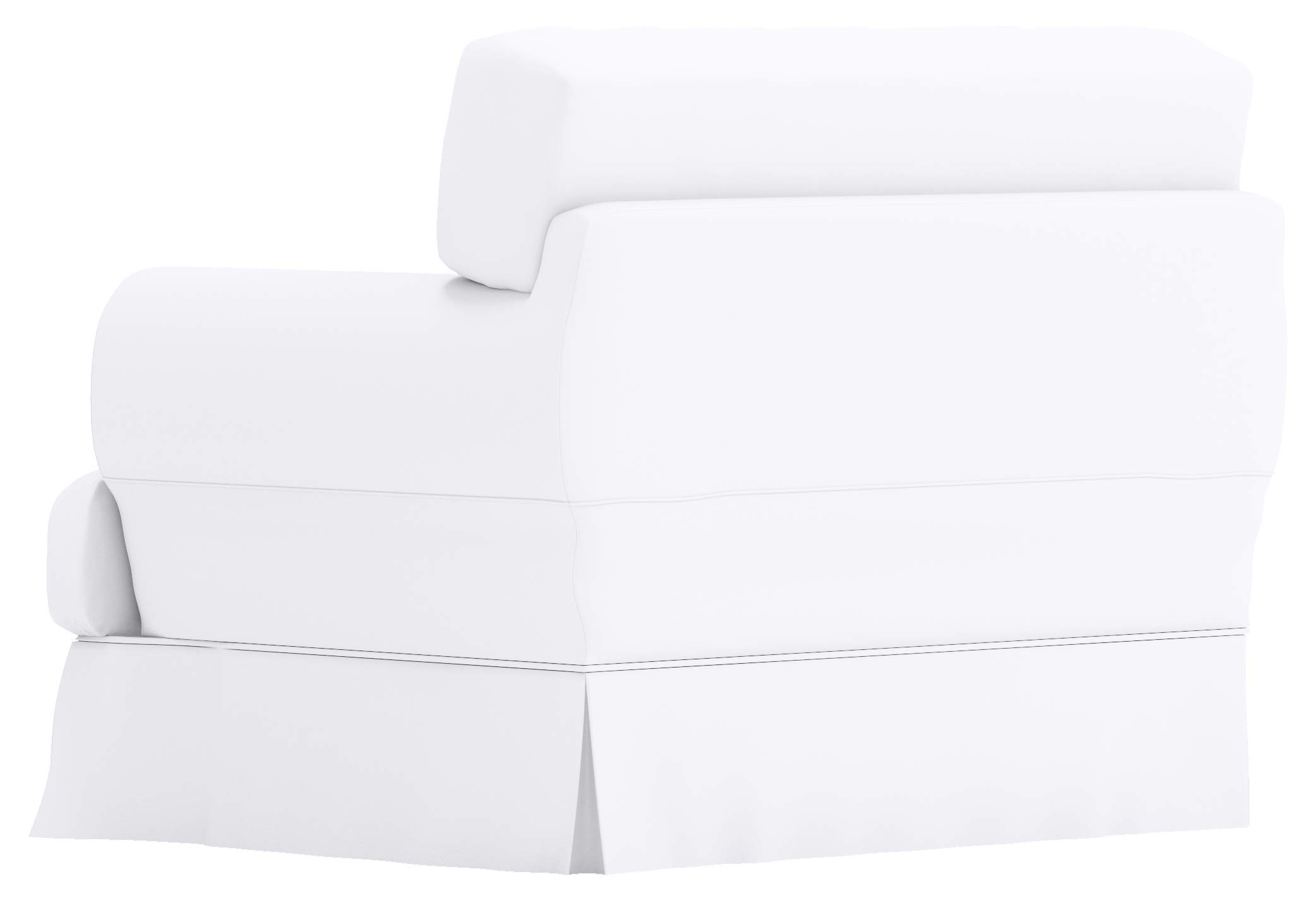 Durable Dense Cotton Hovas Armchair Sofa Cover - Custom Made Replacement Slipcover for IKEA Hovas 1-Seat Chair (White) - Perfect for Living Room, Bedroom & Home Office Decor