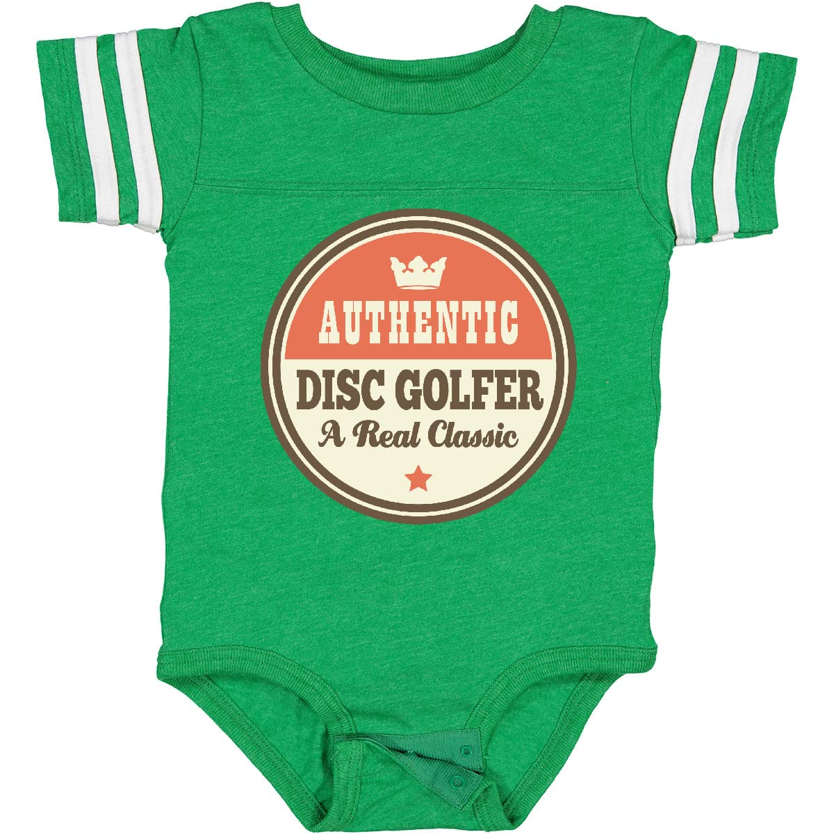 Inktastic Vintage Disc Golfer Classic Baby Bodysuit - Soft Cotton Onesie for Newborns & Infants - Perfect Gift for Disc Golf Lovers & Baby Showers