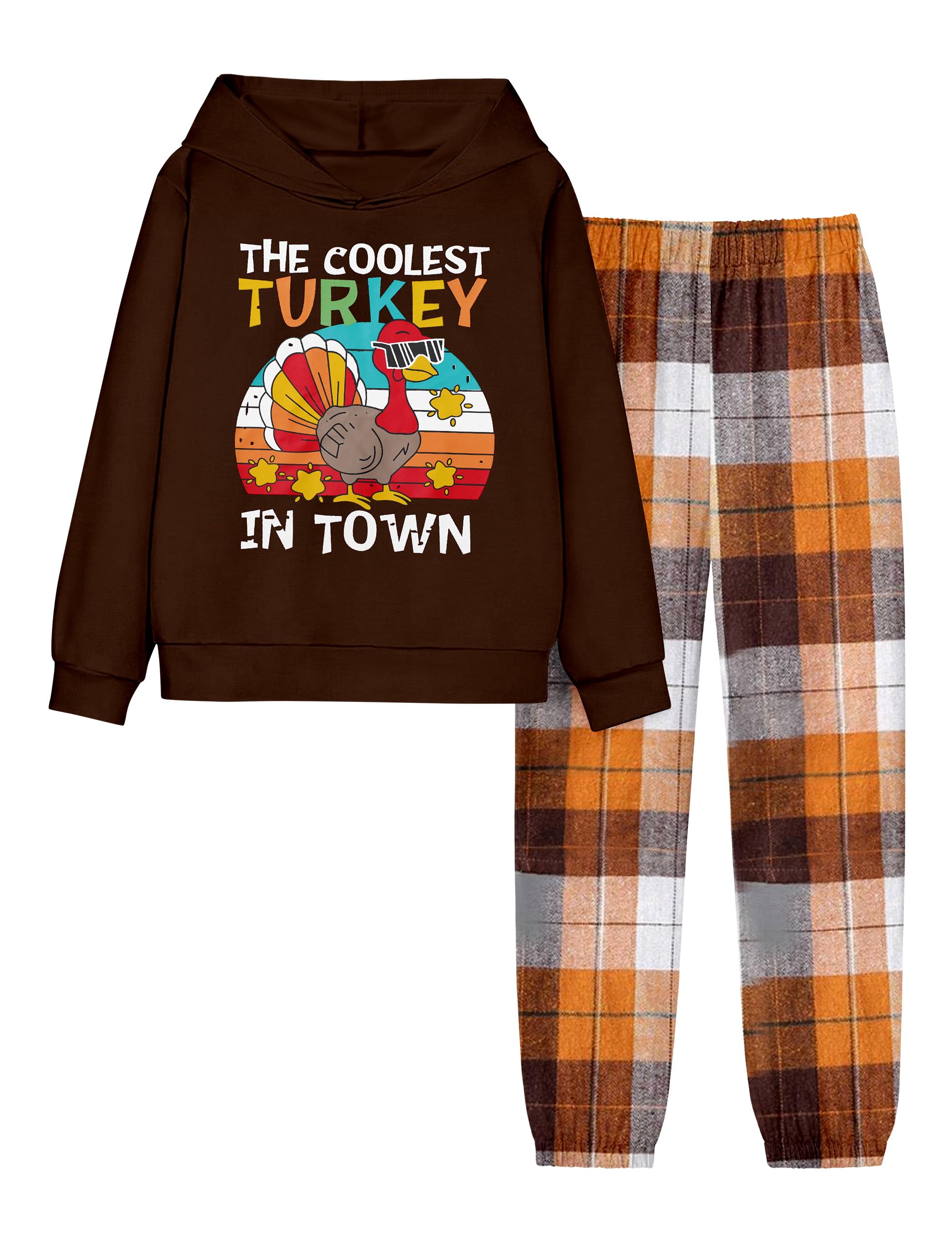 NAPU Boys Hoodie and Jogger Sweatpants Set - 2 Piece Tracksuit for Boys Size 7-14 | Comfortable Pullover Hooded Sweatshirt with Matching Pants for School, Sports & Casual Wear
