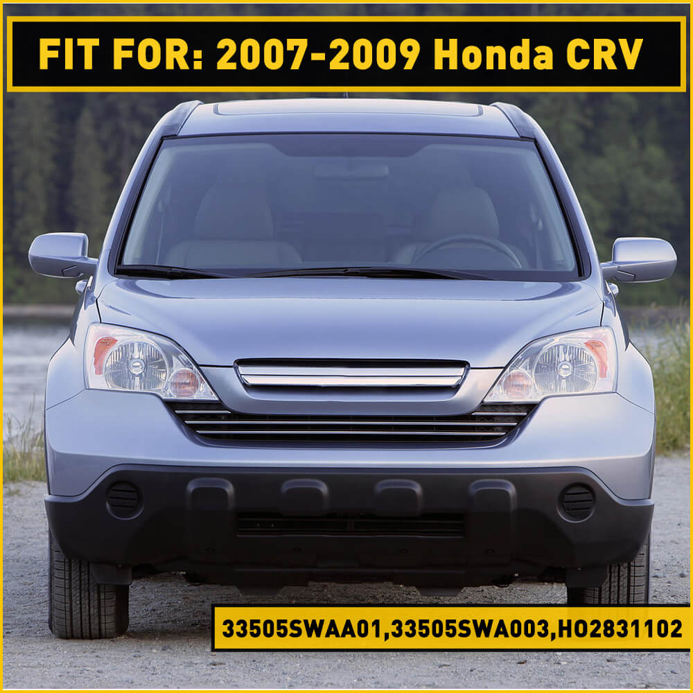 Red Rear Bumper Reflector Lamp Cover for 2007-2009 Honda CR-V - Replacement Tail Light Housing - Enhances Night Visibility & Safety