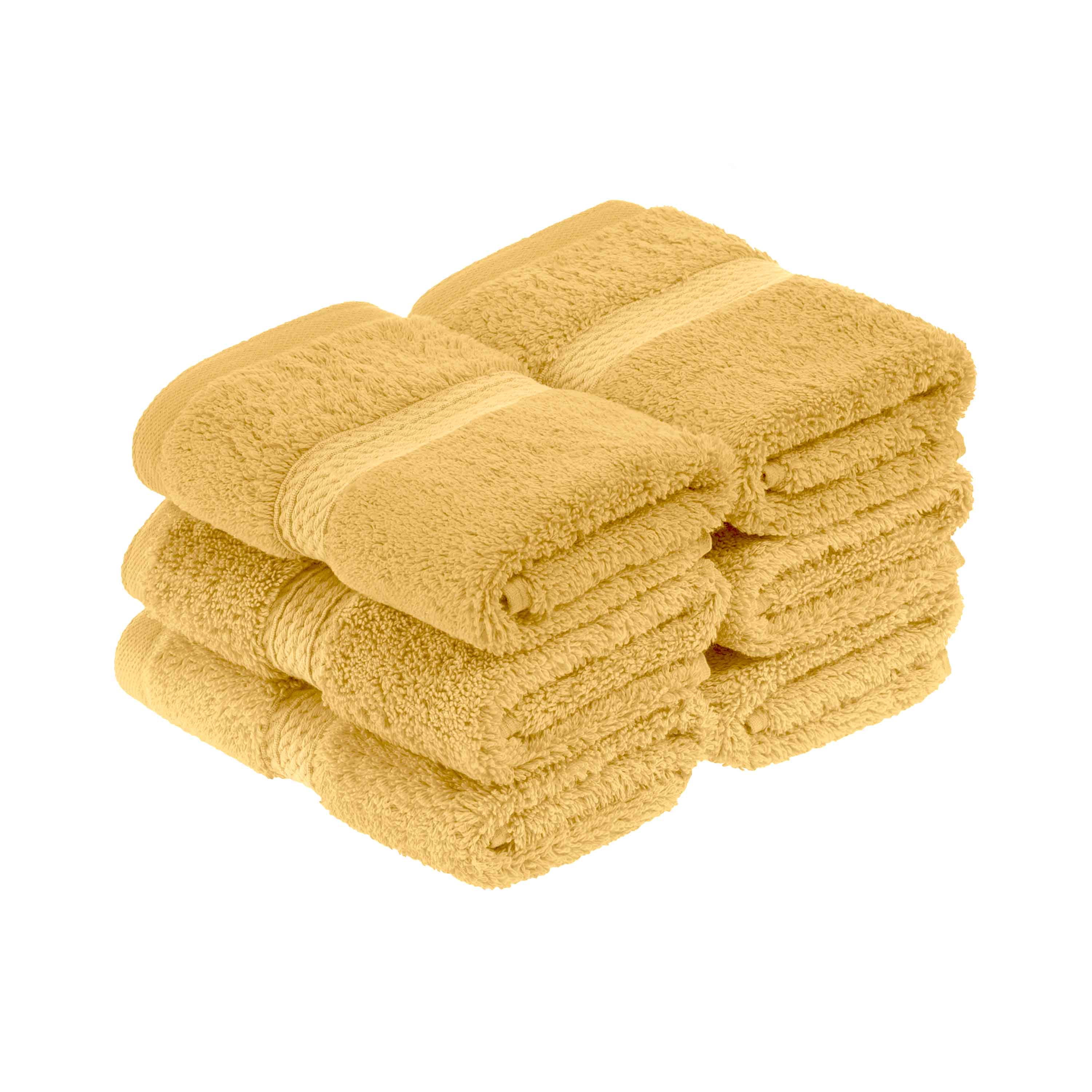 Premium 100% Egyptian Cotton Plush Heavyweight Luxury Bath Towel Set of 6 - Ultra Soft & Absorbent for Spa, Hotel & Home Use