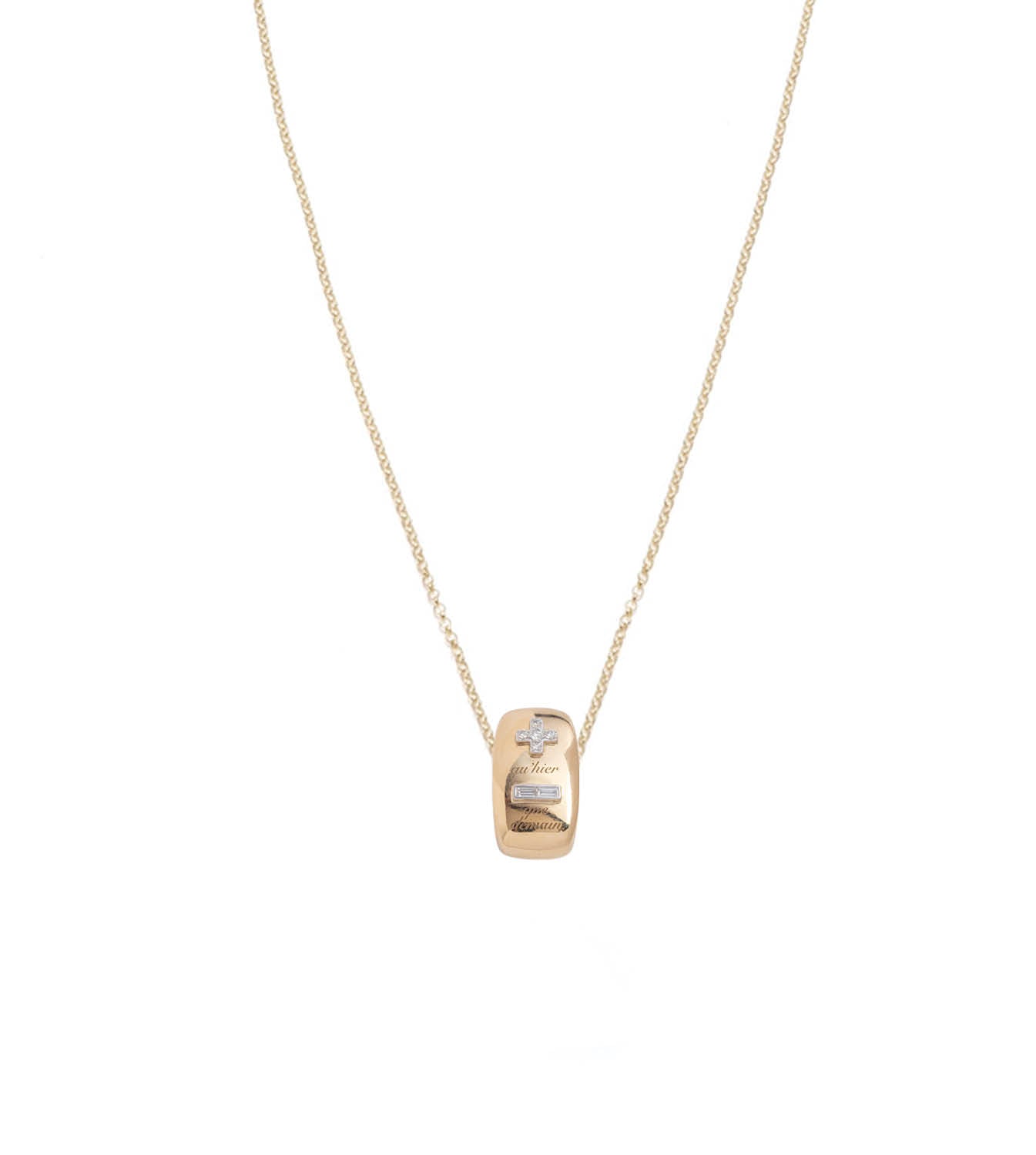 Ever Growing Love Vivacity - Oversized Oval Heart Slide Pendant with Fine Belcher Chain Necklace for Women | Valentine's Day Gift, Anniversary Present, Romantic Jewelry
