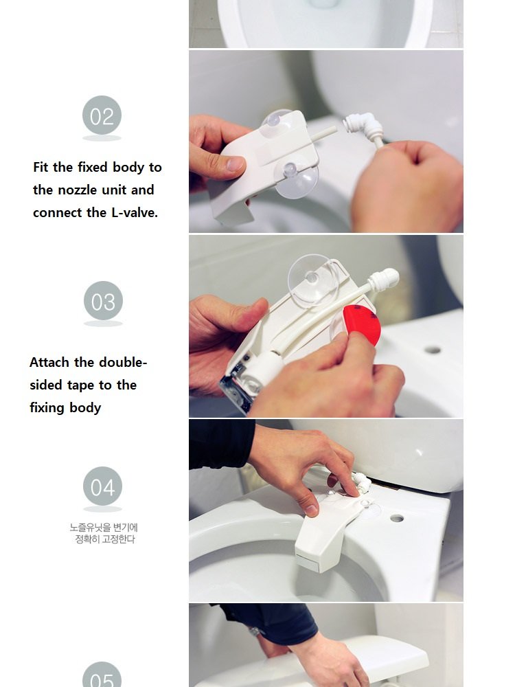Smart Bidet SM-100 - No Electricity Needed, Easy Installation & Cleaning, Water-Saving Toilet Attachment for Any Standard Toilet | Perfect for Eco-Friendly Homes, Small Bathrooms & Cost-Conscious Families